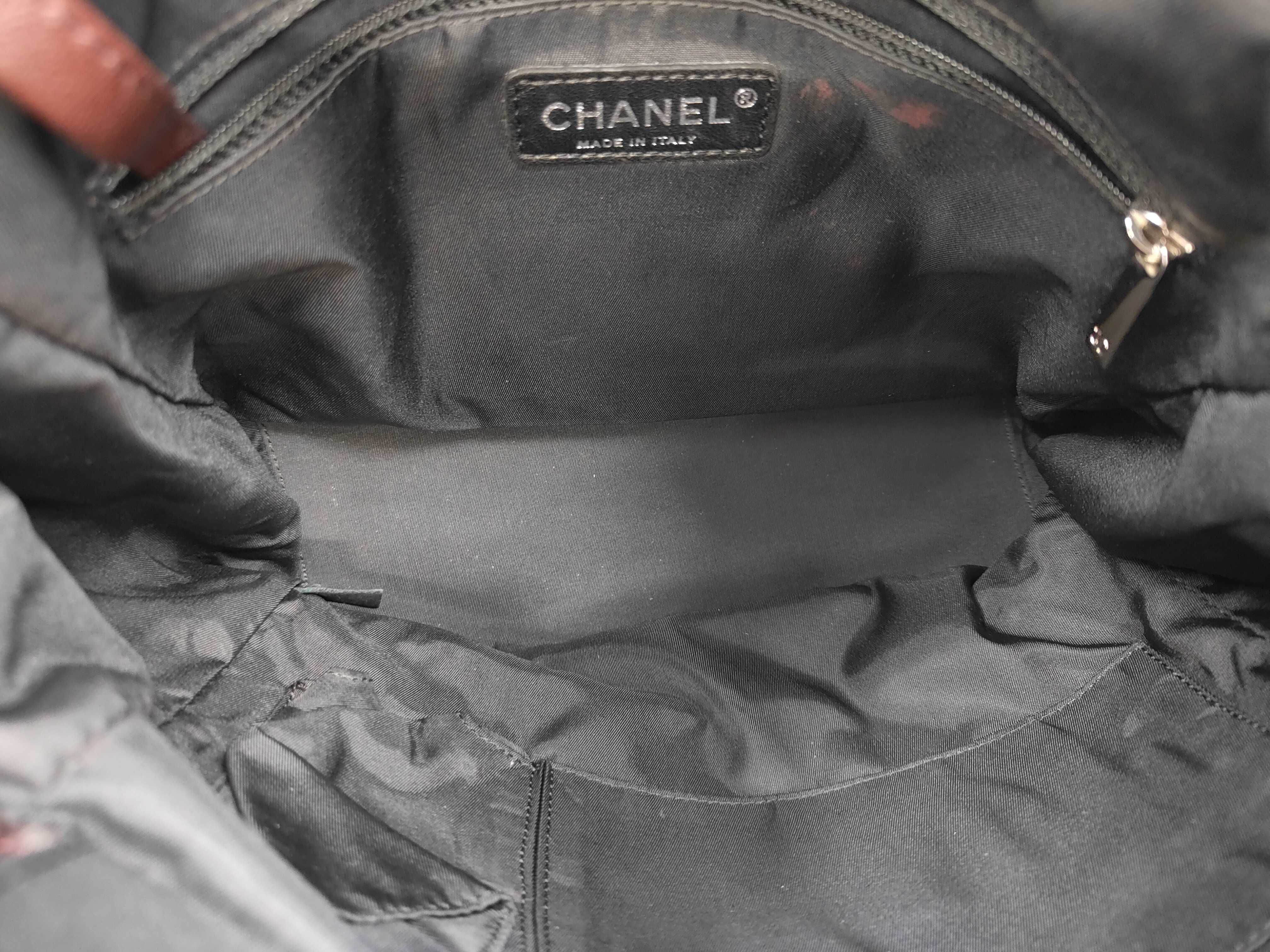 ID - Canvas Paris-Biarritz PM Coated Tote Bag - Brown Silver-tone Hardwood Tote Bag — view 10