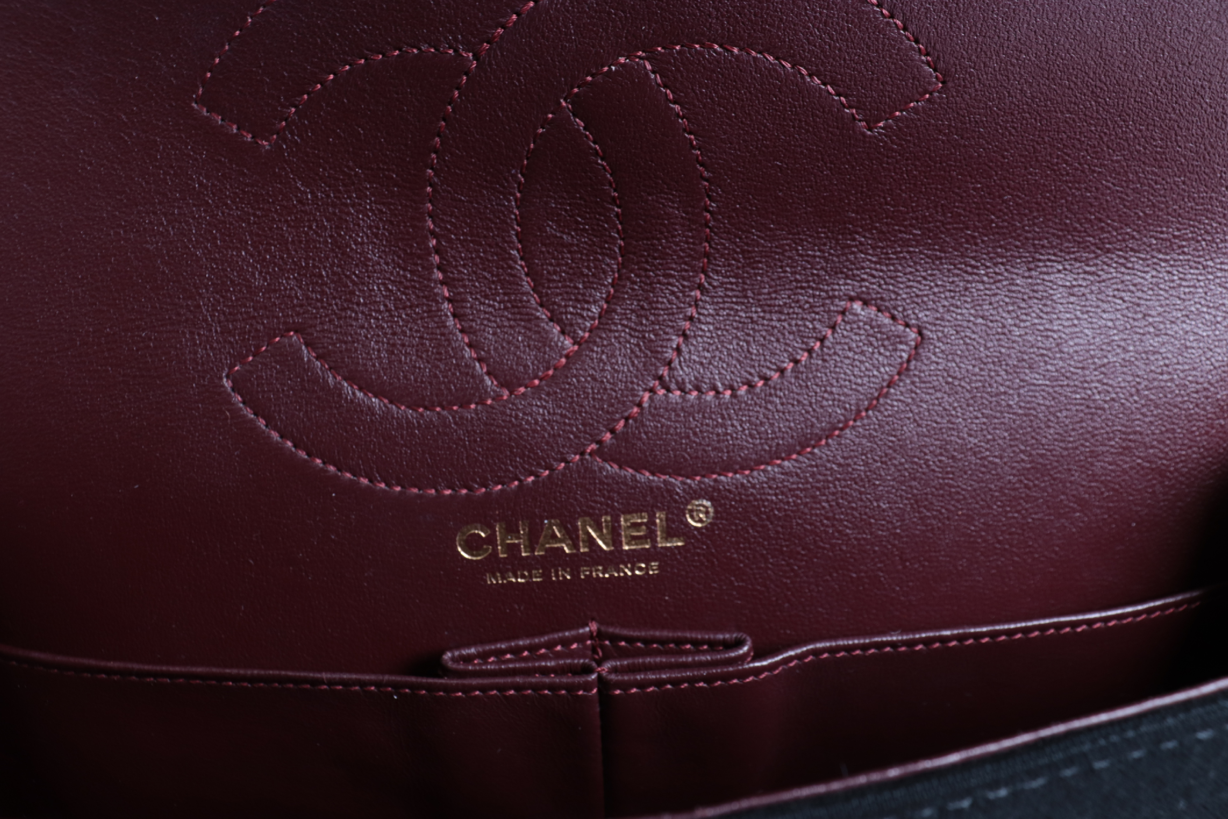 2.55 Double Flap Jersey Chain Shoulder Bag (Serial Number 17) — view 8