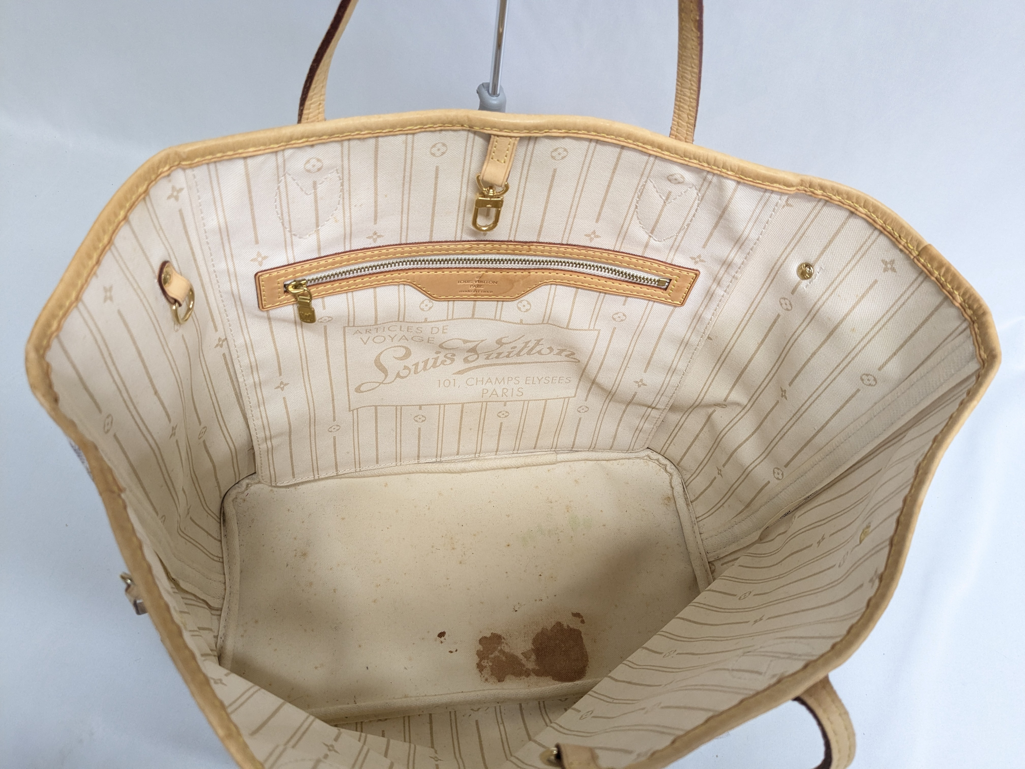 LV Azur Neverfull MM Tote Bag — view 7