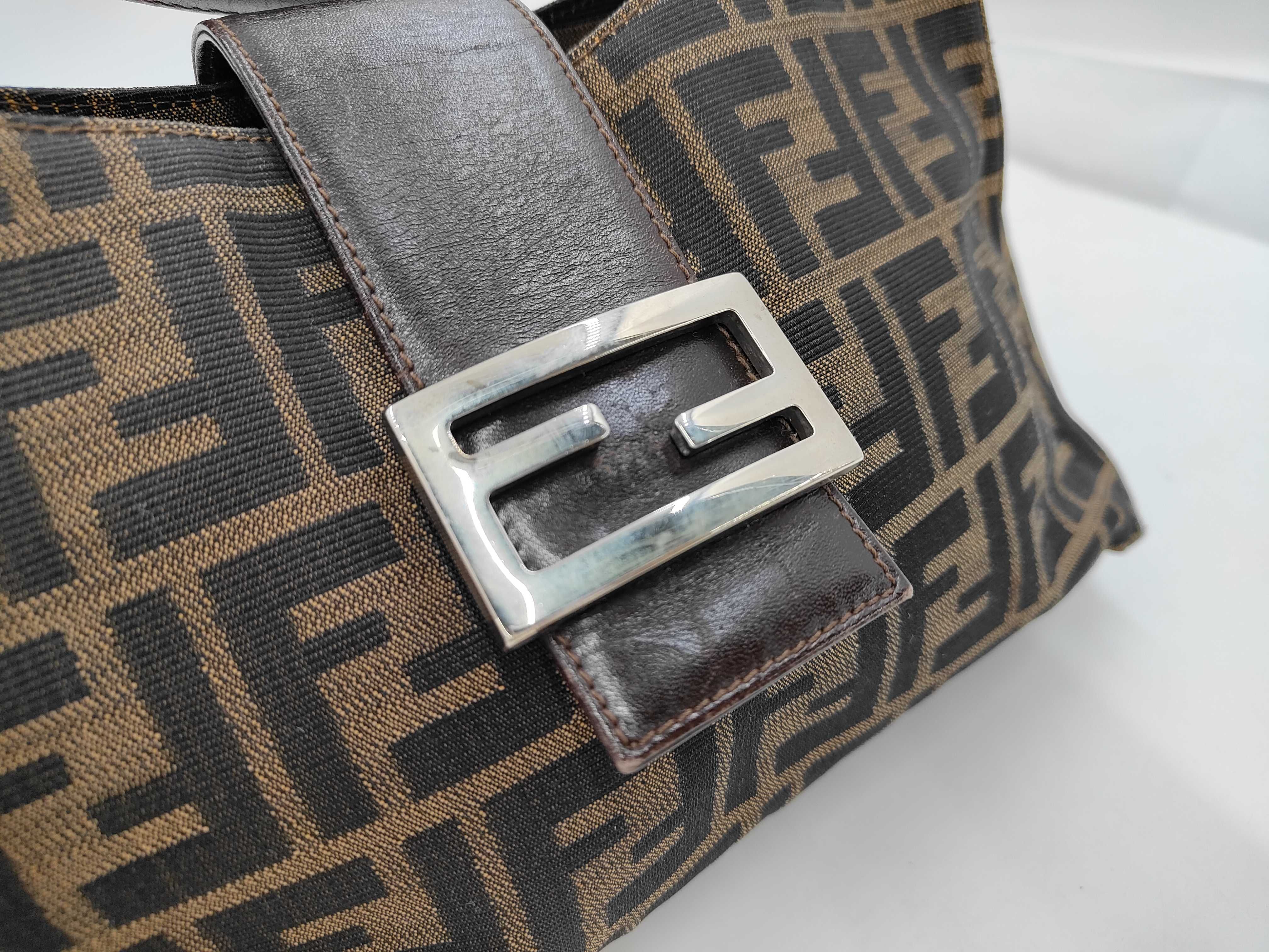 Zucca pattern Mamma Bucket shoulder bag, brown handbag — view 13