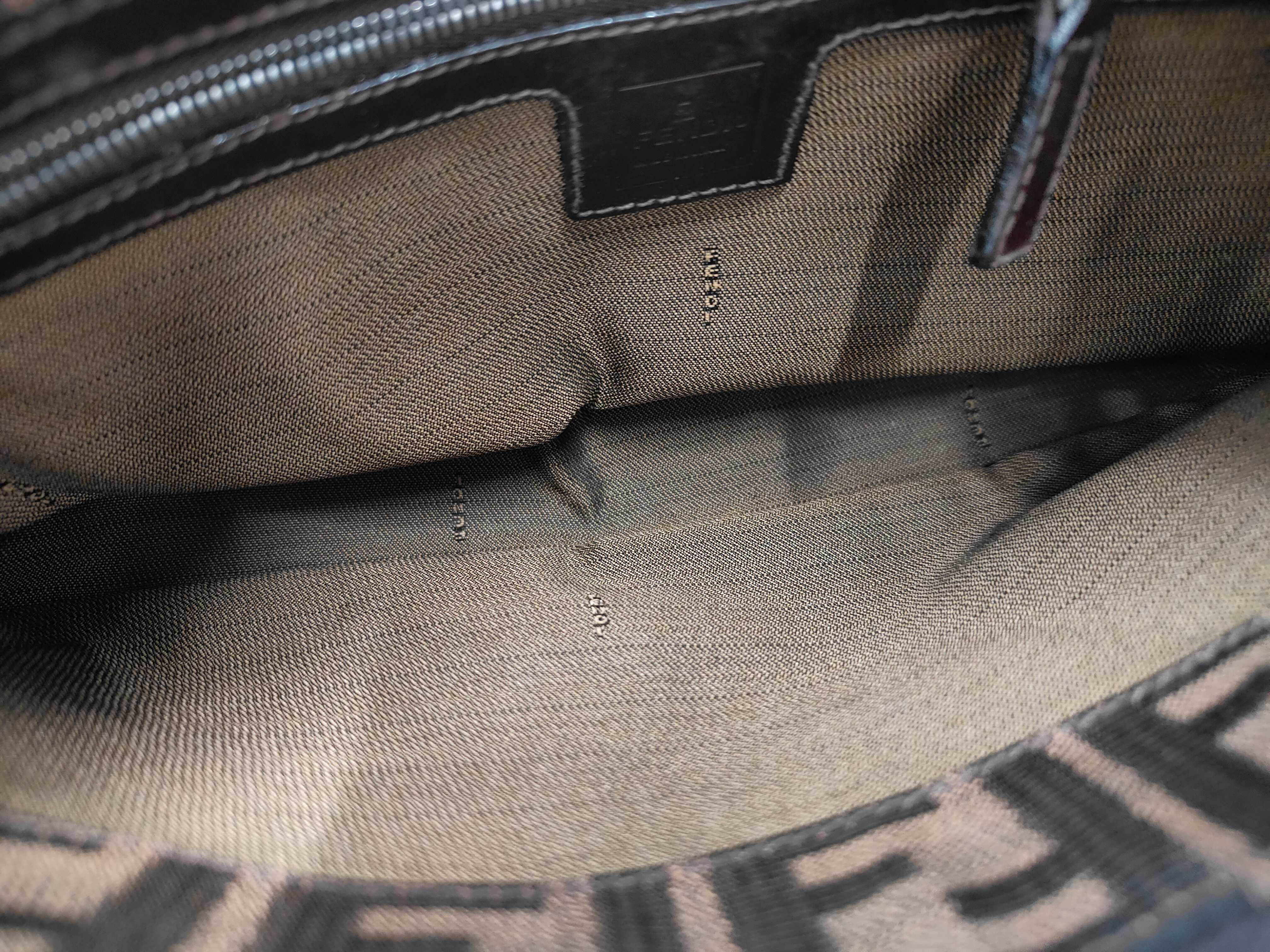 Zucca pattern Mamma Bucket shoulder bag, brown handbag — view 4
