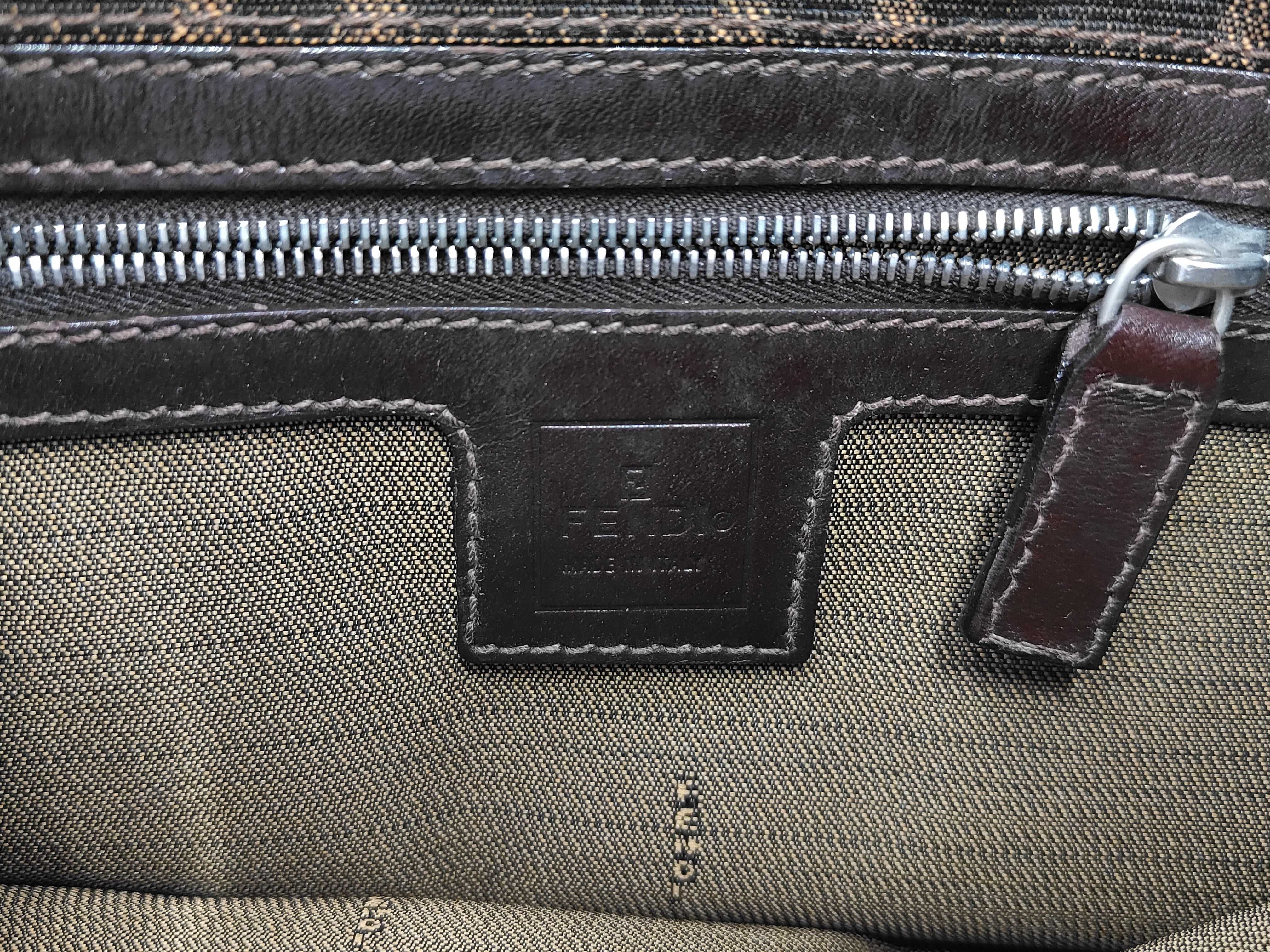 Zucca pattern Mamma Bucket shoulder bag, brown handbag — view 5