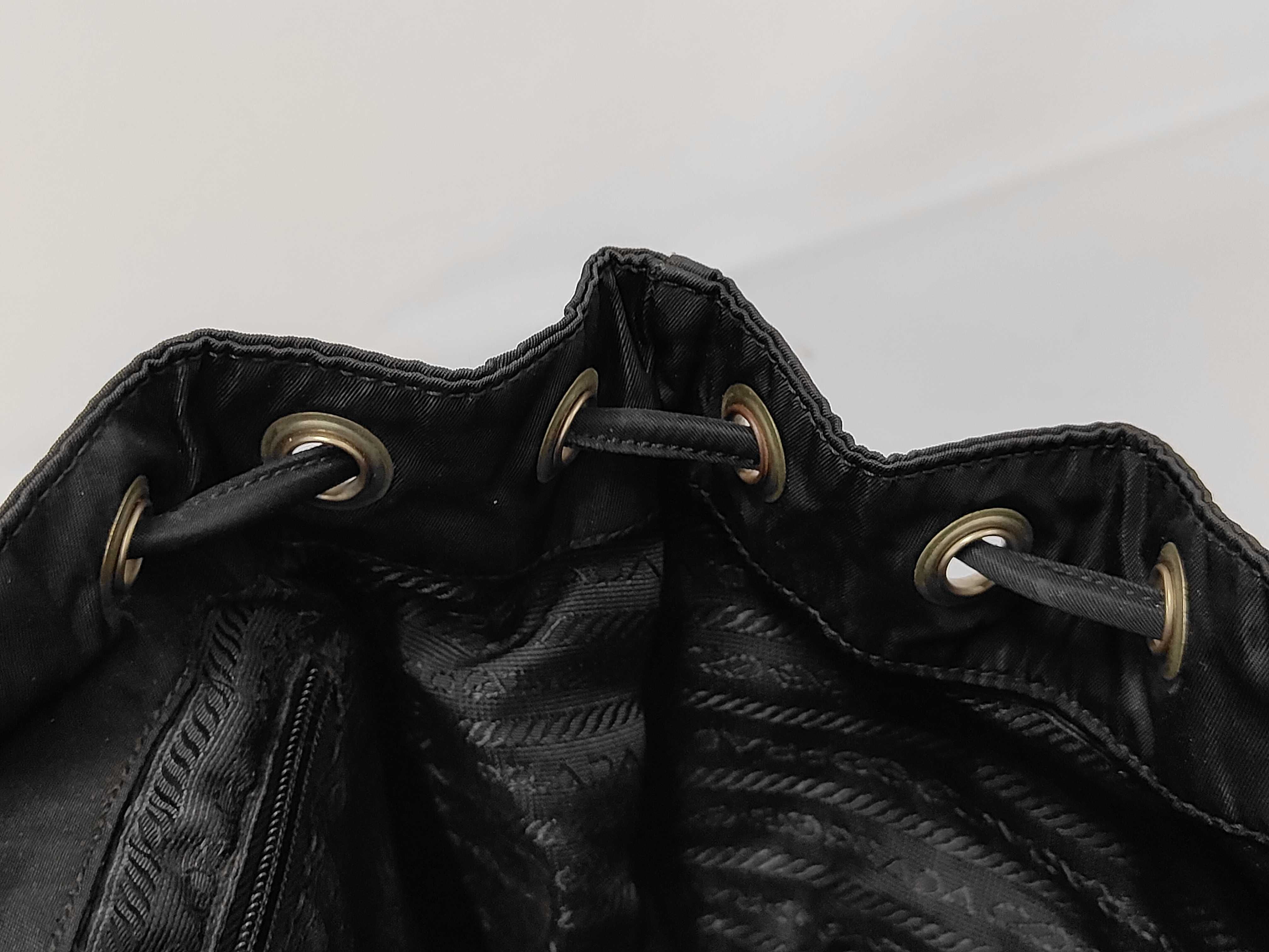 Backpack, Nylon x Leather Rucksack — view 14