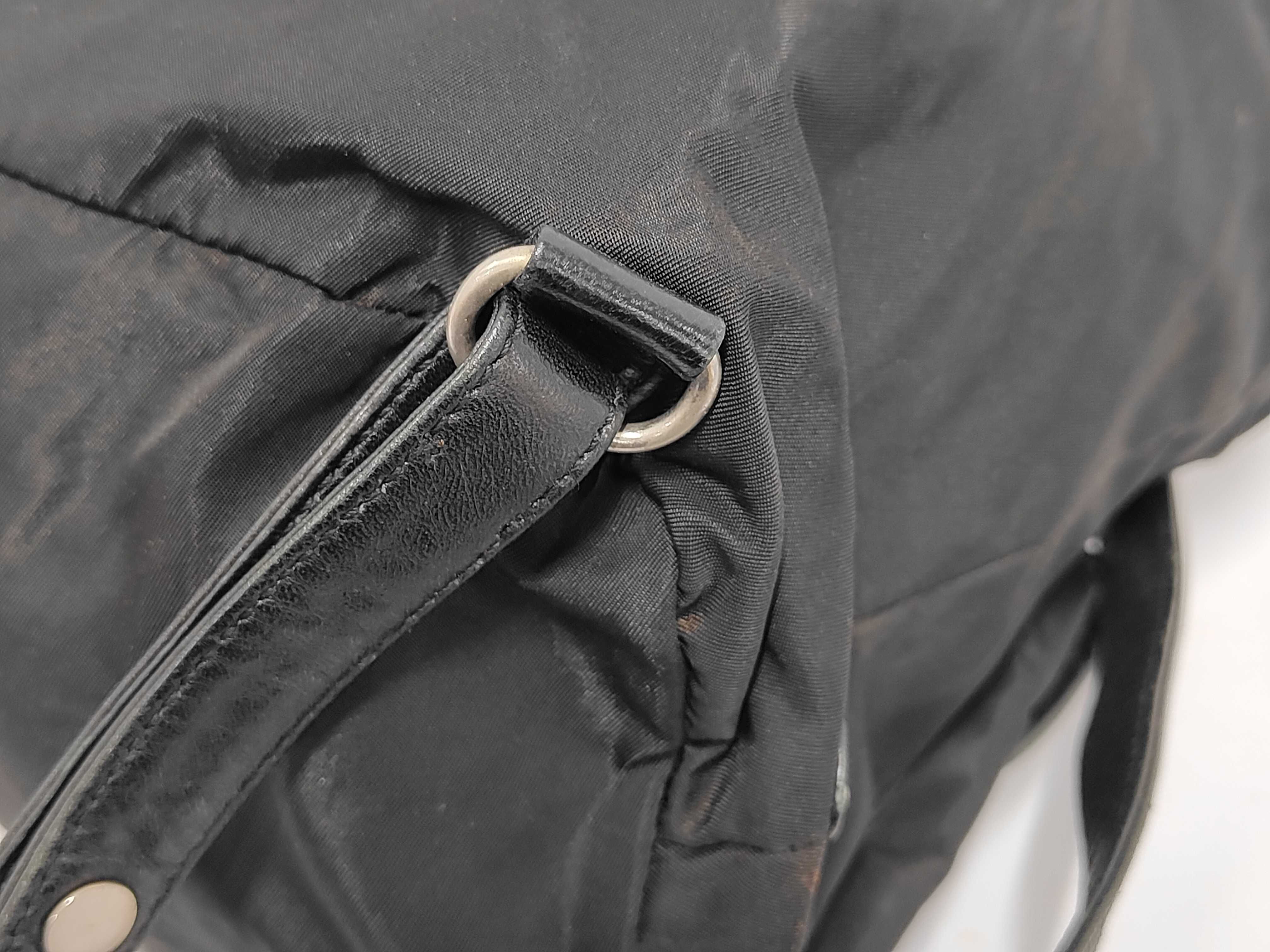 Backpack, Nylon x Leather Rucksack — view 7