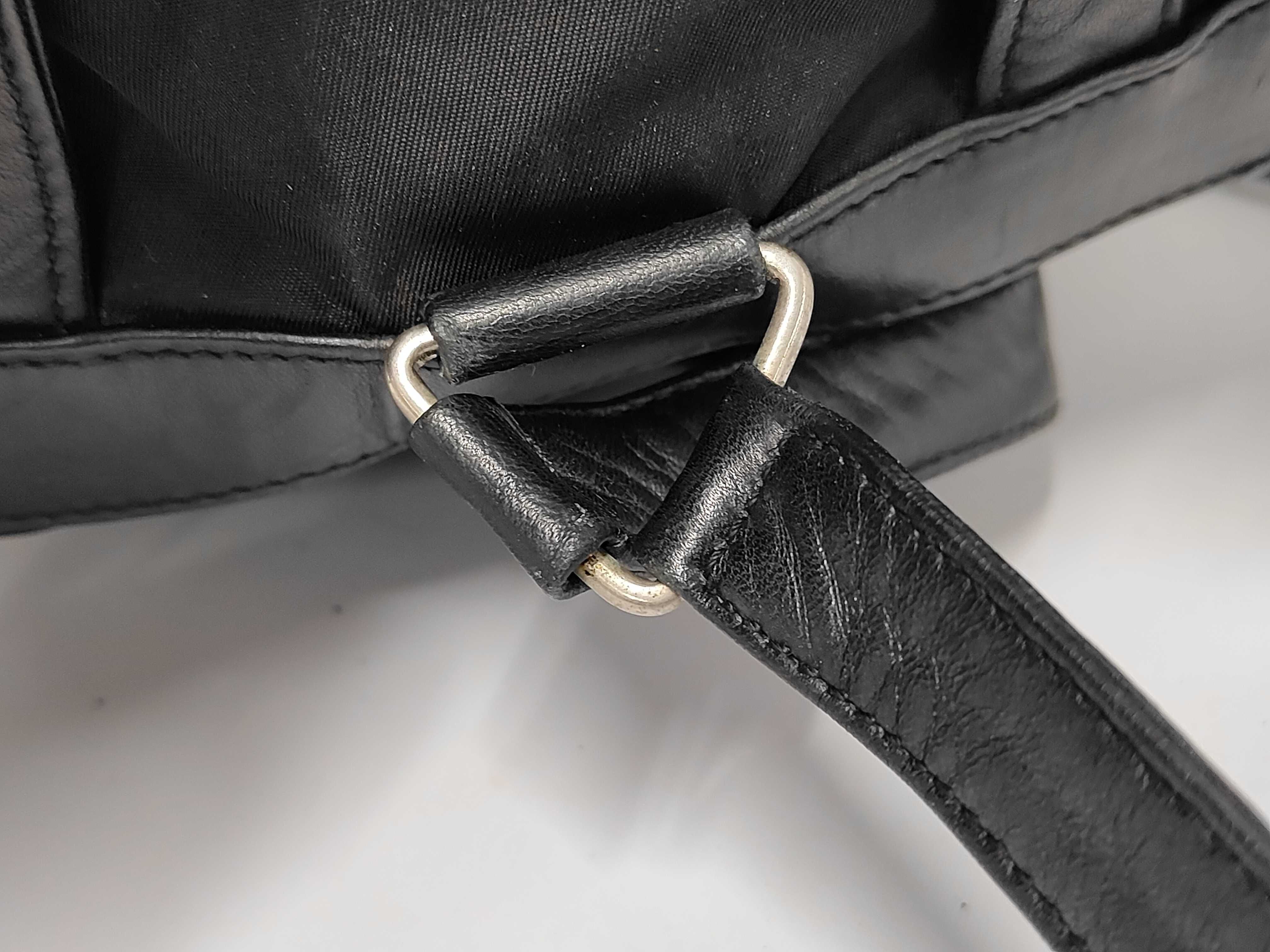 Backpack, Nylon x Leather Rucksack — view 8