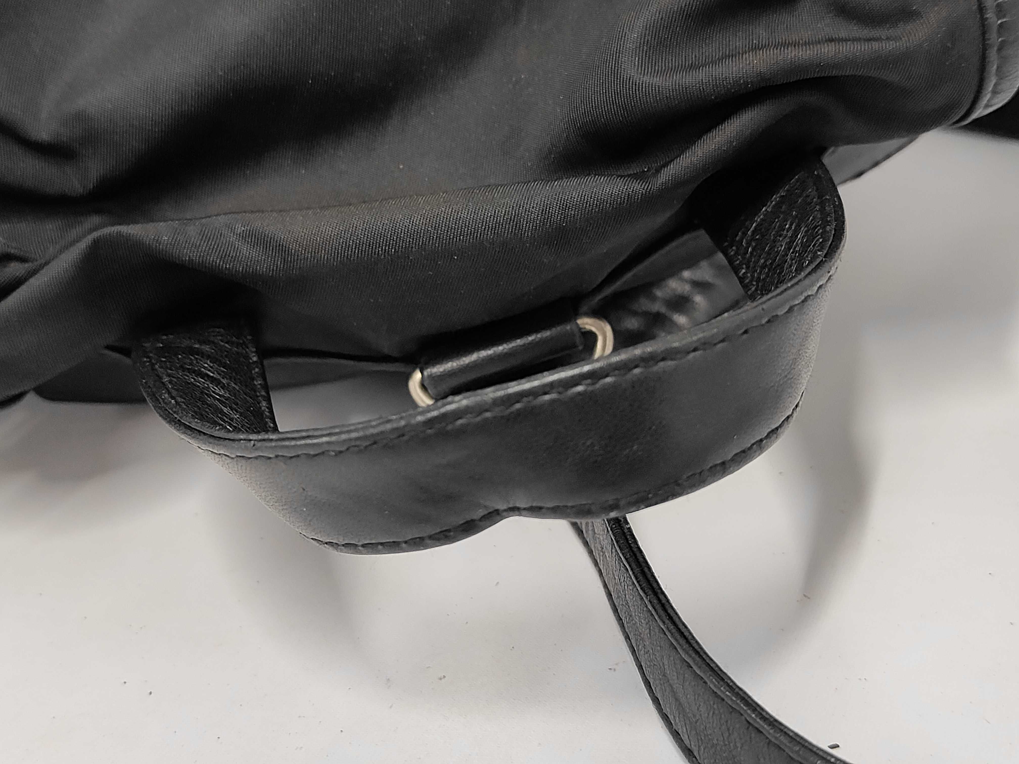 Backpack, Nylon x Leather Rucksack — view 9