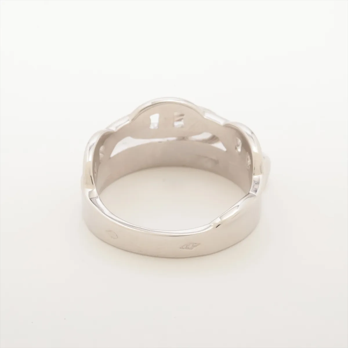 Alsimi Diamond Ring, 750 (WG), 7.6g, D0.12, Size 49, Item No. 13G0710. Hallmark is damaged; — view 2