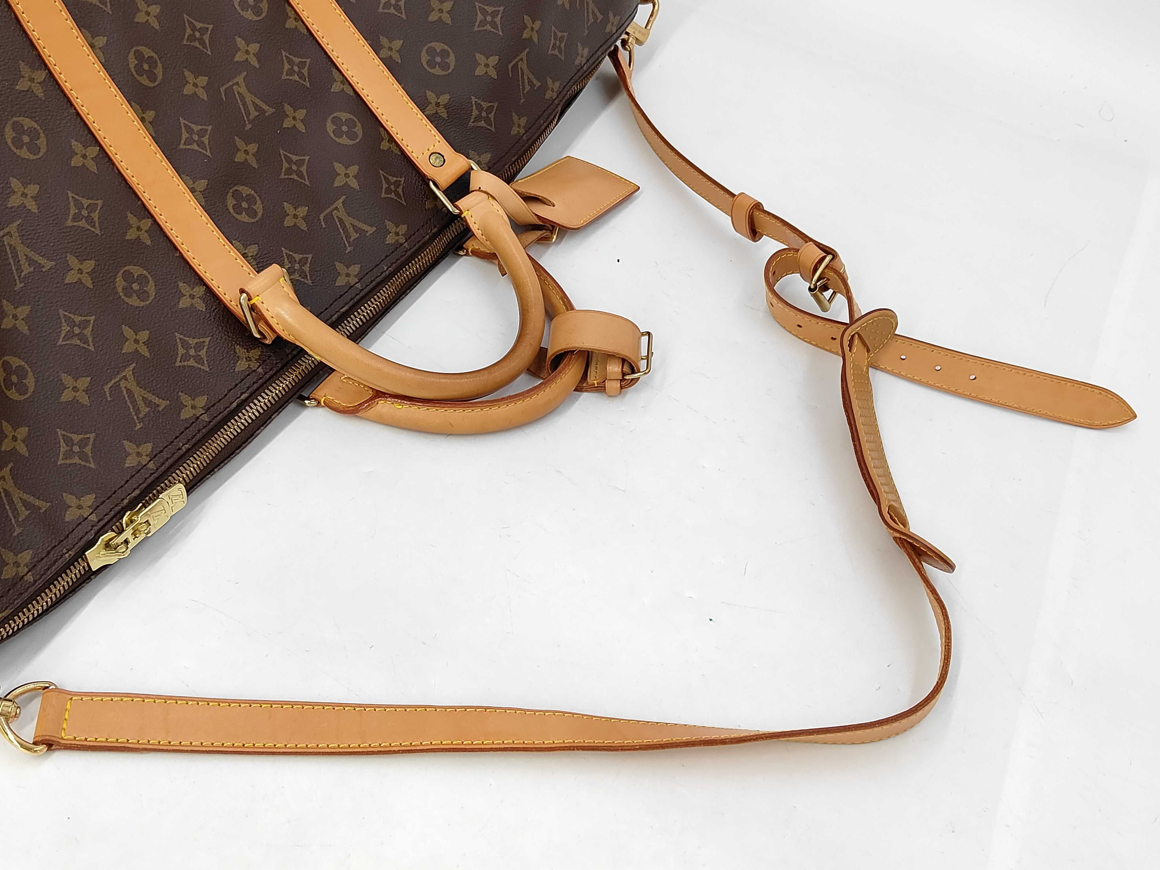 Monogram Vuitton Keepall Bandoli 60 Boston Bag — view 5