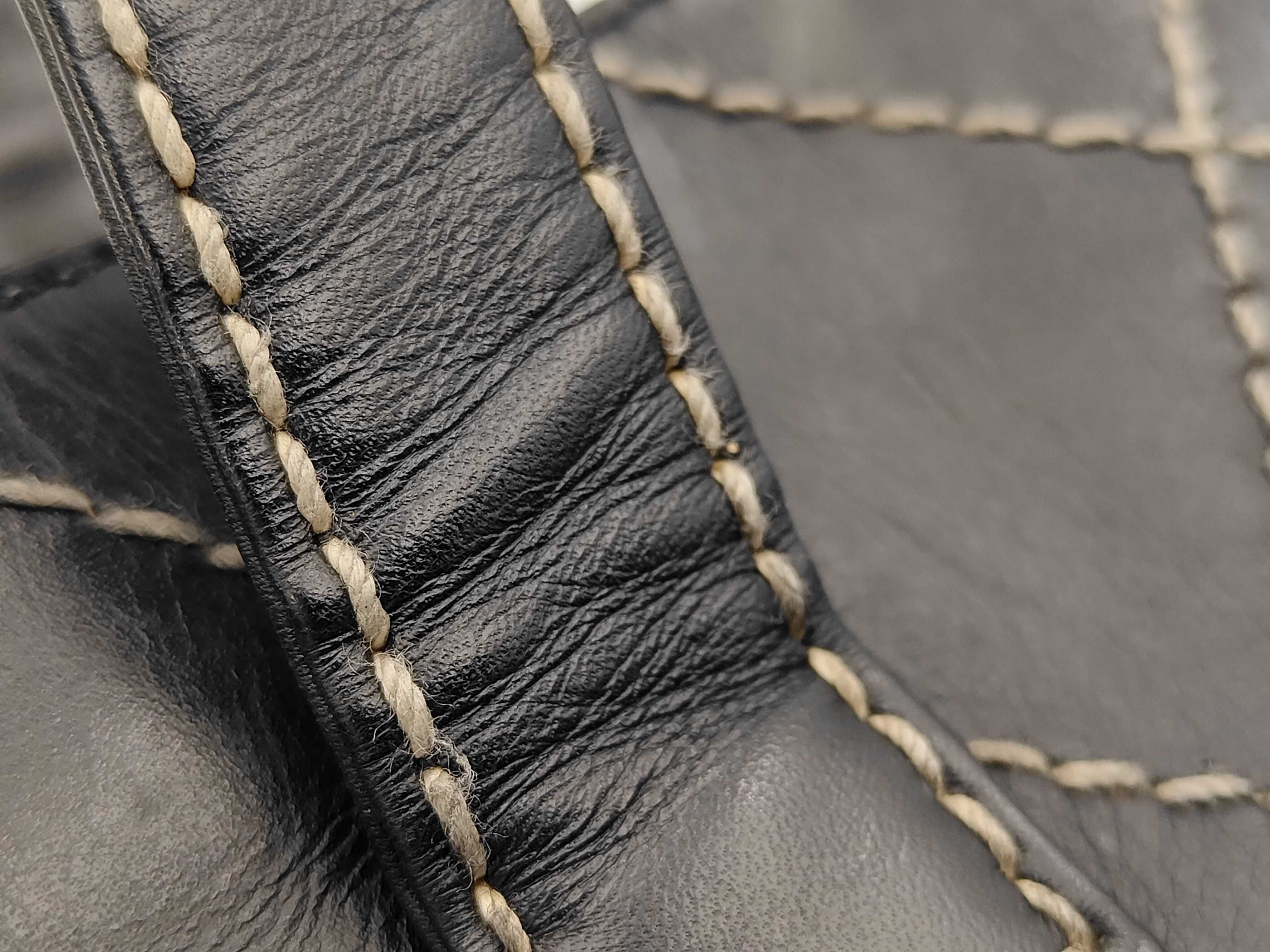 Wild Stitch Leather Handbag, Black with Gold Hardware, 7399736 — view 13