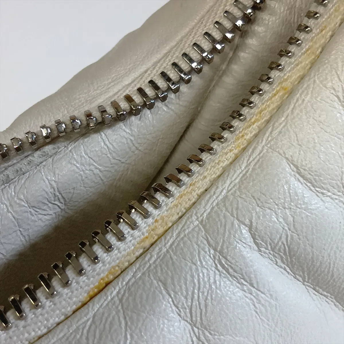 Nappa Leather 2-Way Handbag, White — view 13
