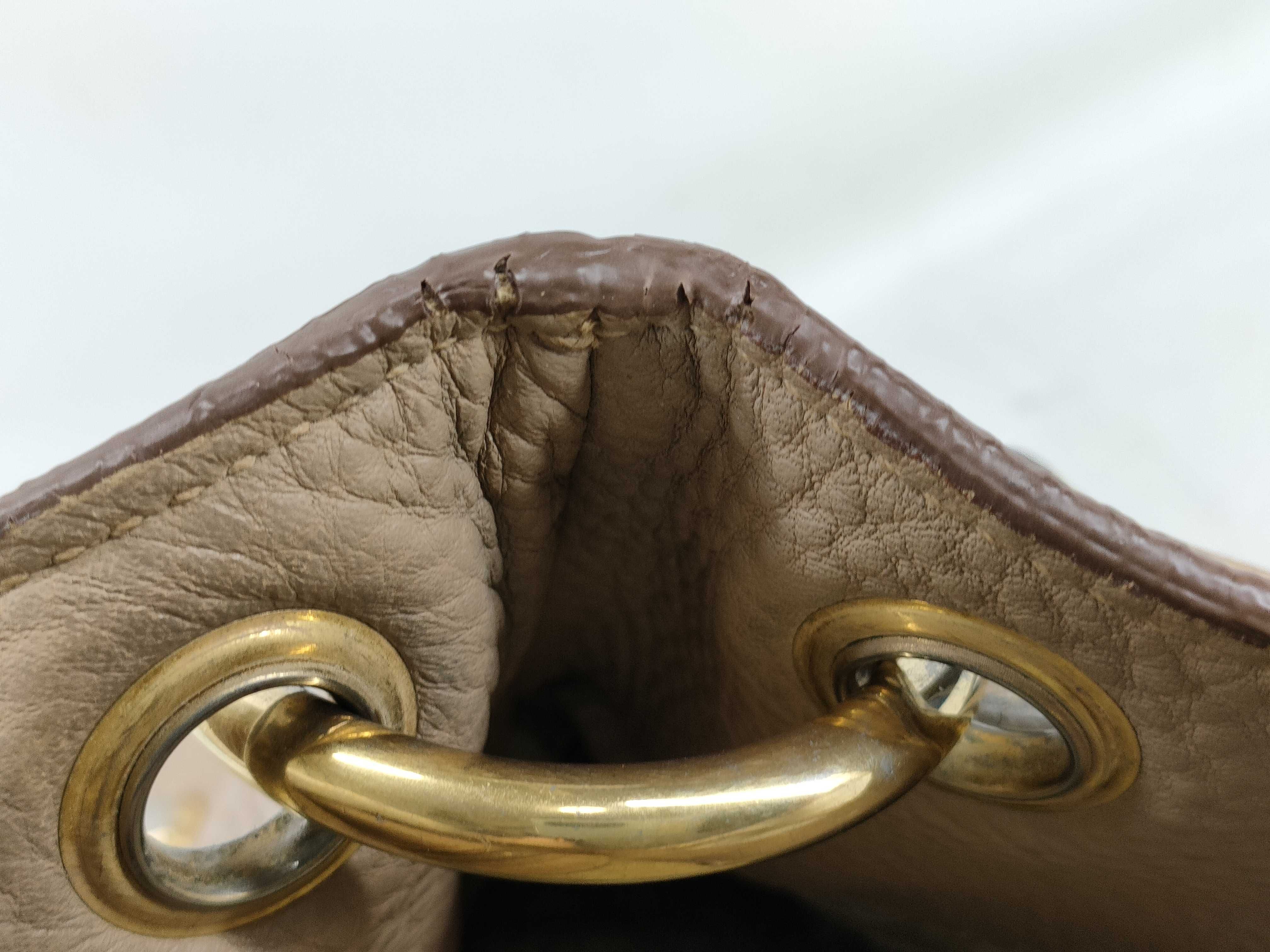 ID- Vitello Daino cow skin shoulder bag tote bag — view 12