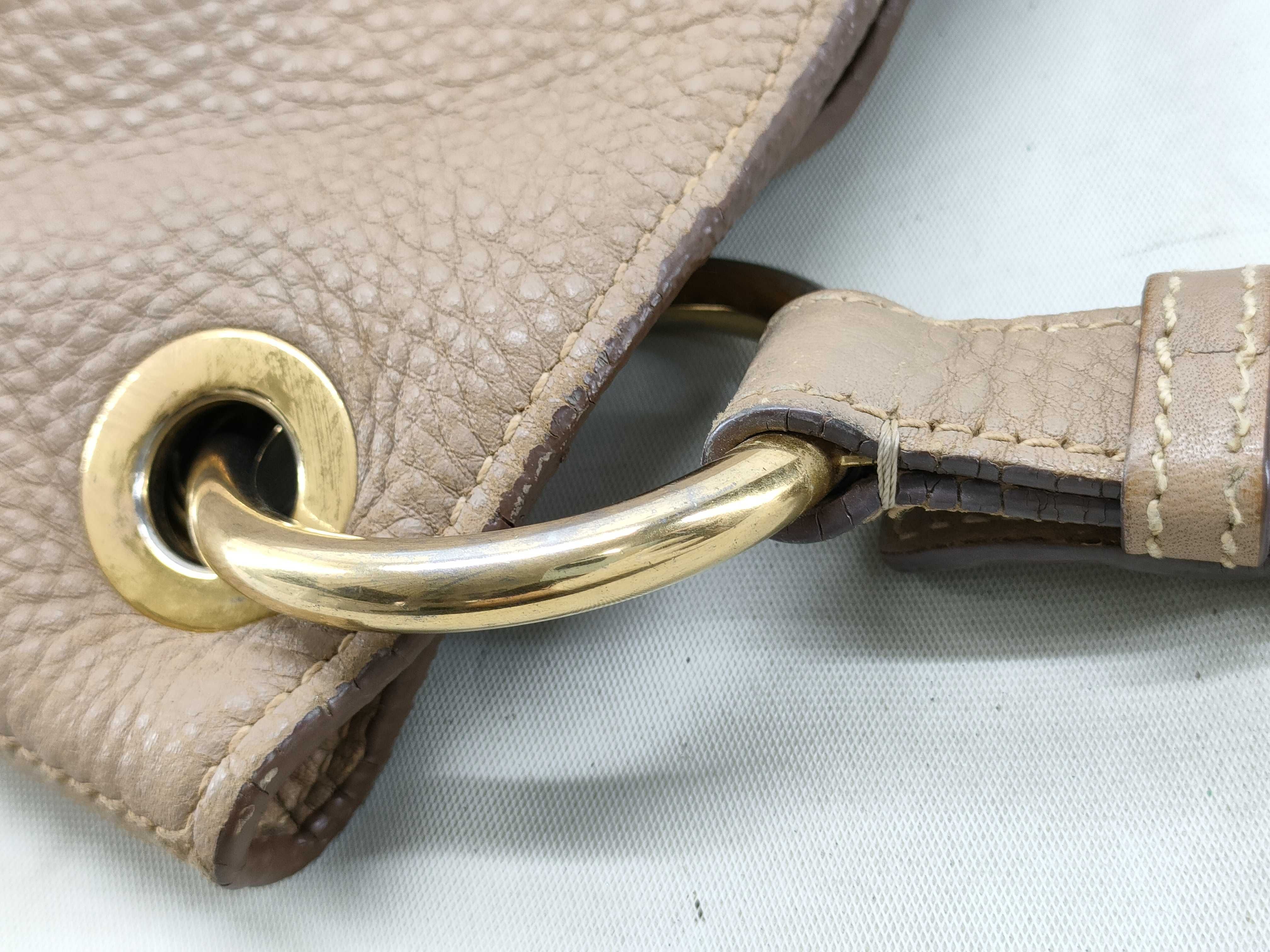 ID- Vitello Daino cow skin shoulder bag tote bag — view 6