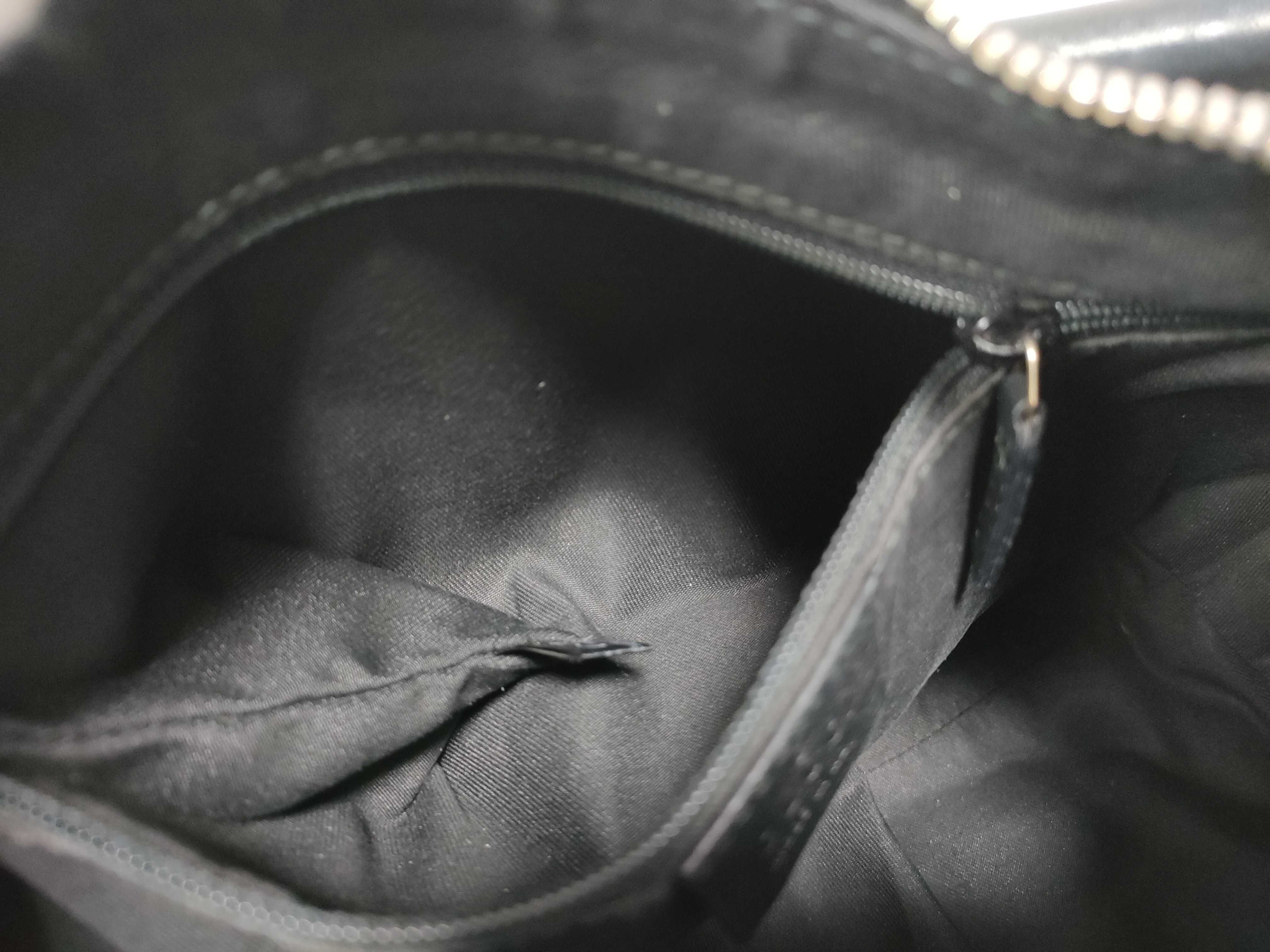 Black Leather D-Buckle Waist Bag Handbag — view 15