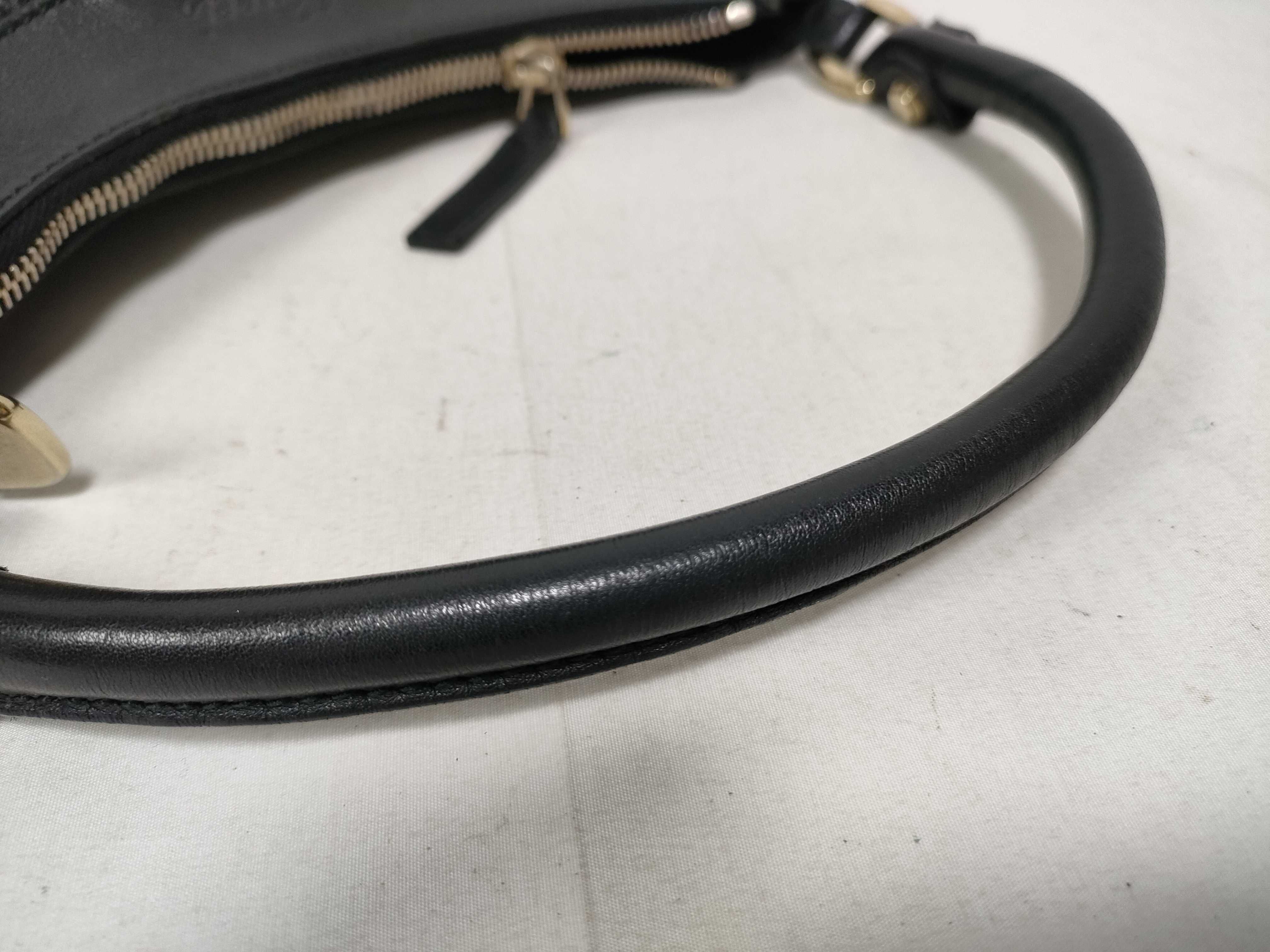 Black Leather D-Buckle Waist Bag Handbag — view 7