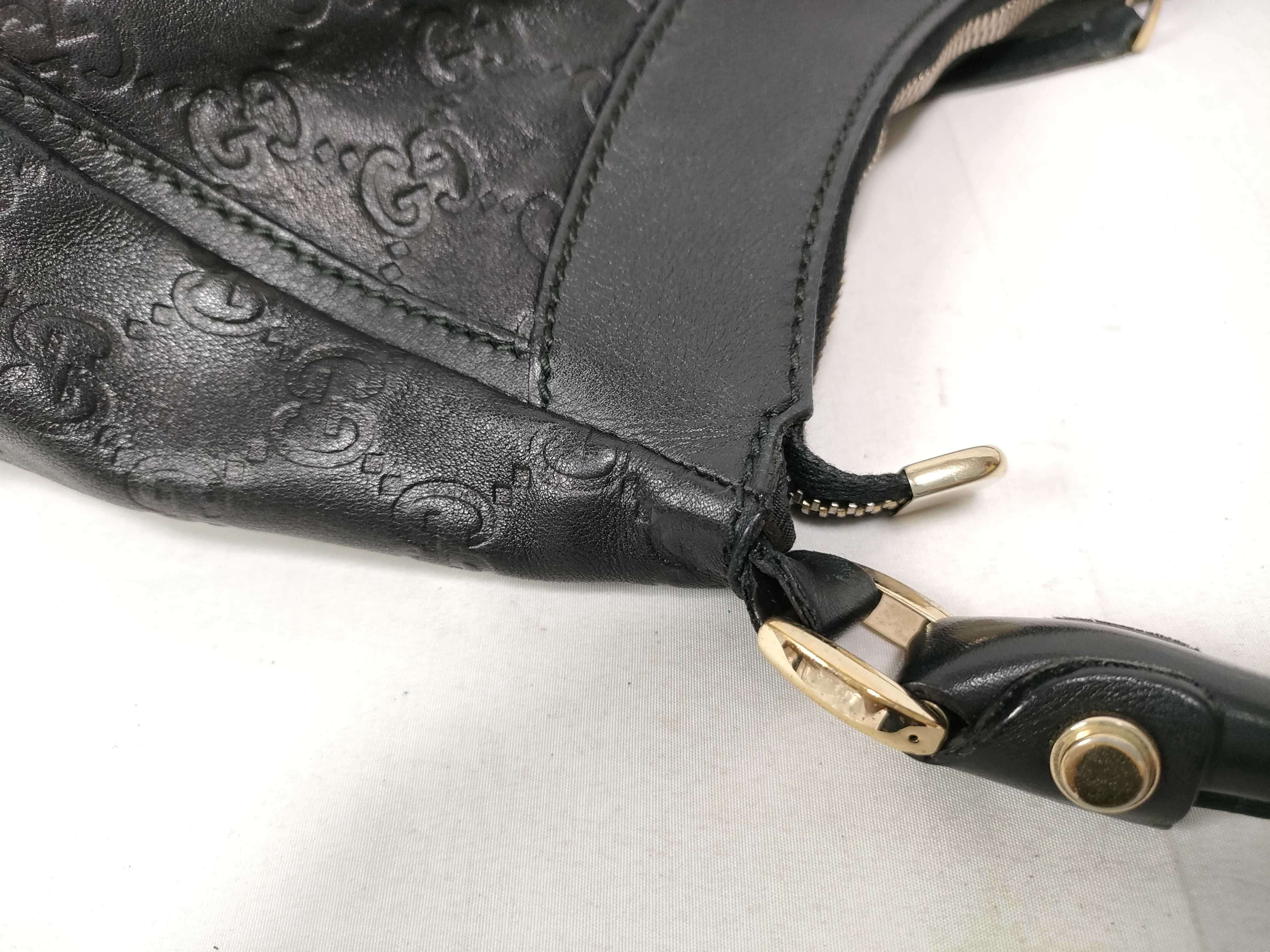 Black Leather D-Buckle Waist Bag Handbag — view 9