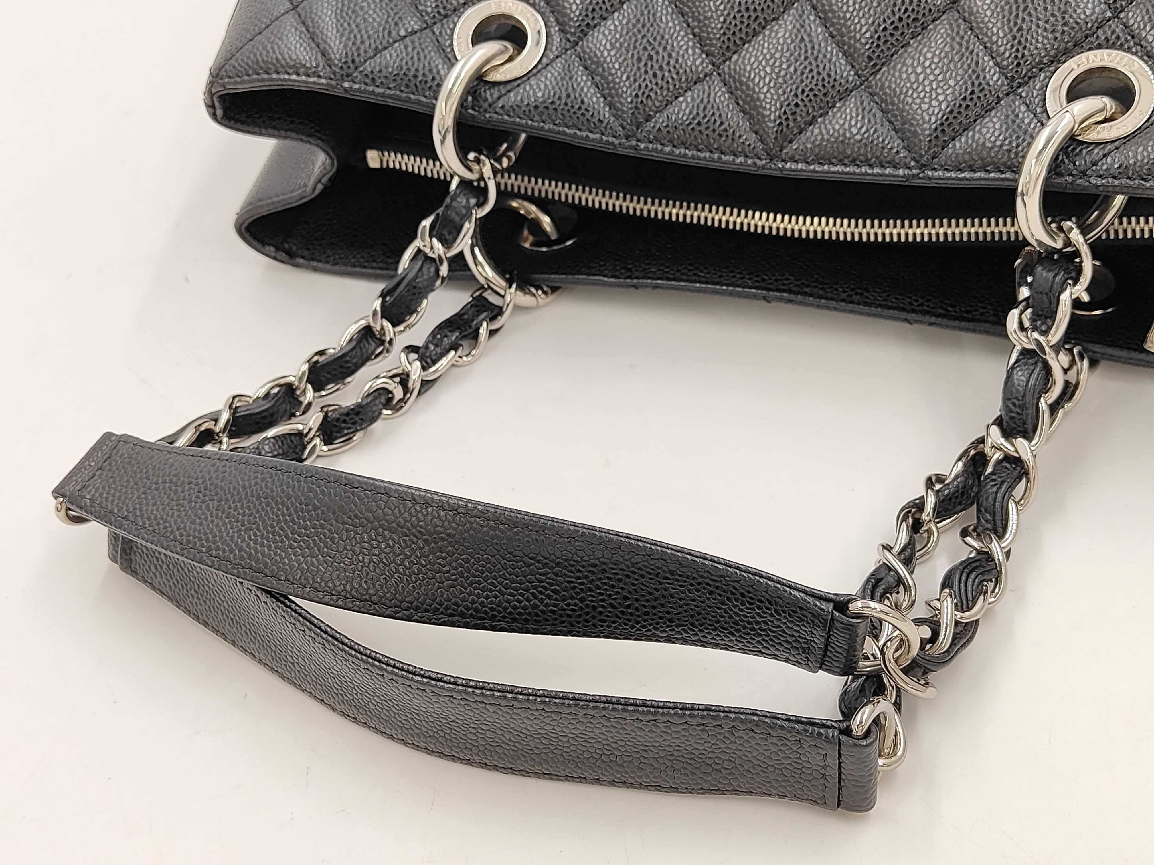 GST Medium Black Bag with Silver Buckle — view 3
