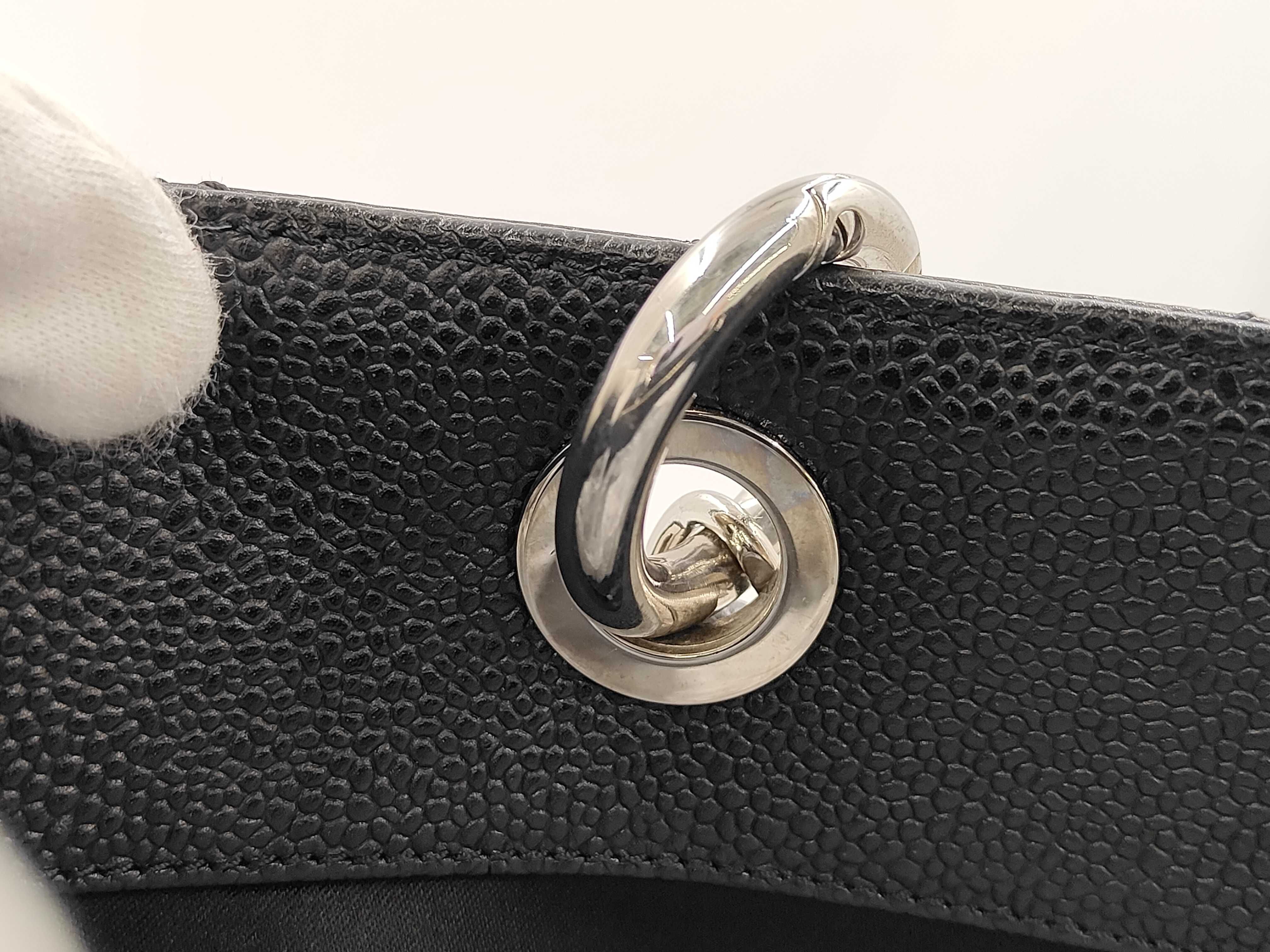 GST Medium Black Bag with Silver Buckle — view 5