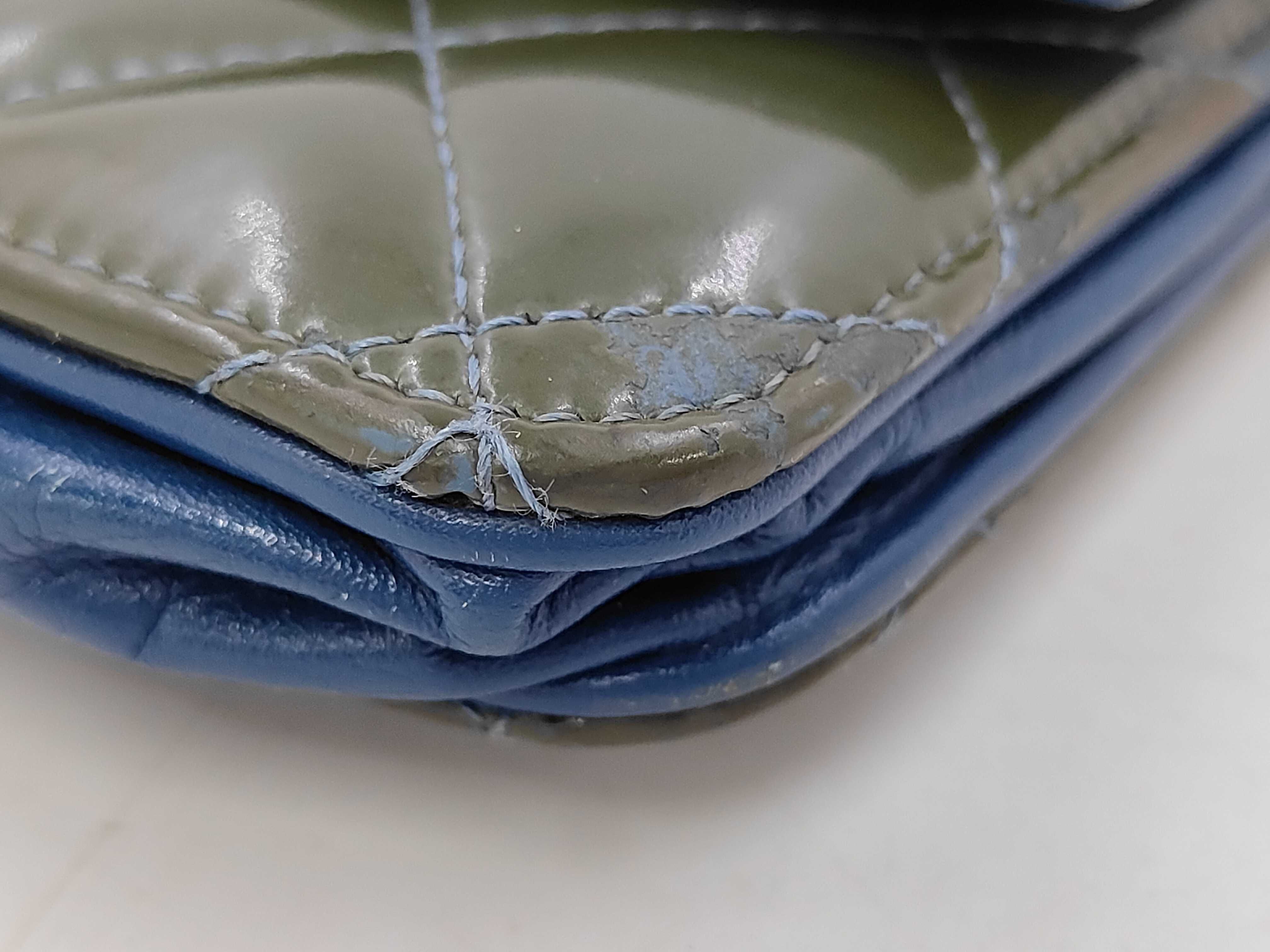 Chain Wallet, Blue/Olive Tone, Silver, Serial Number 15-series, Shoulder Bag — view 4