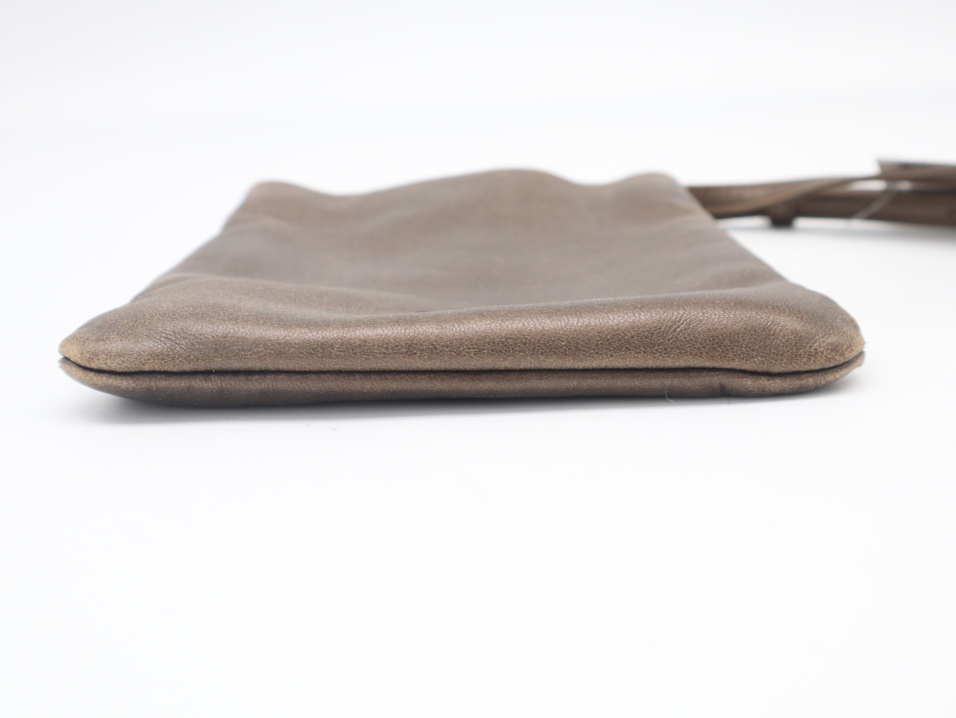 Anagram Nappa Leather Shoulder Bag, Brown — view 5