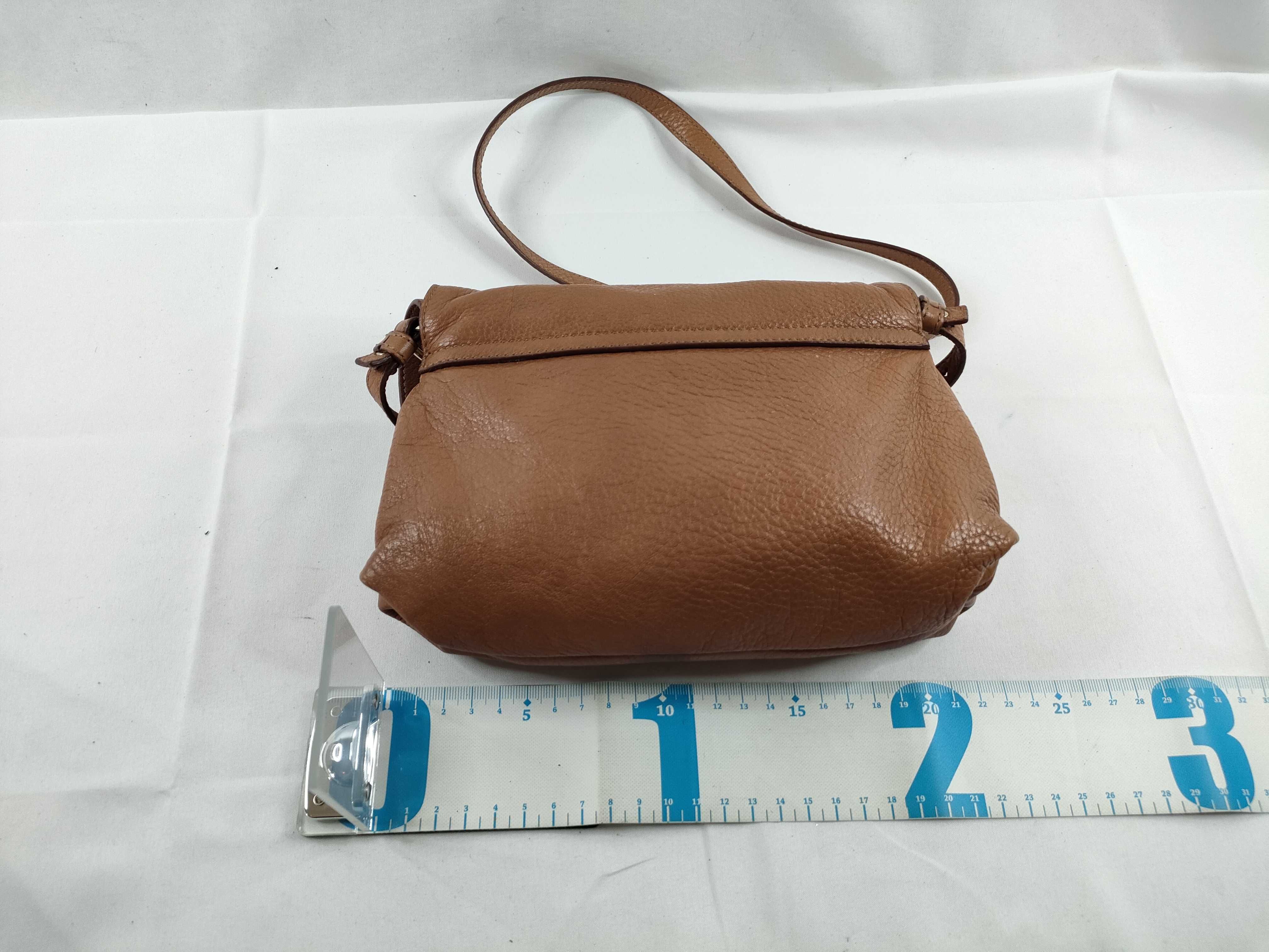 Lily Shoulder Bag, Leather, Brown — view 2