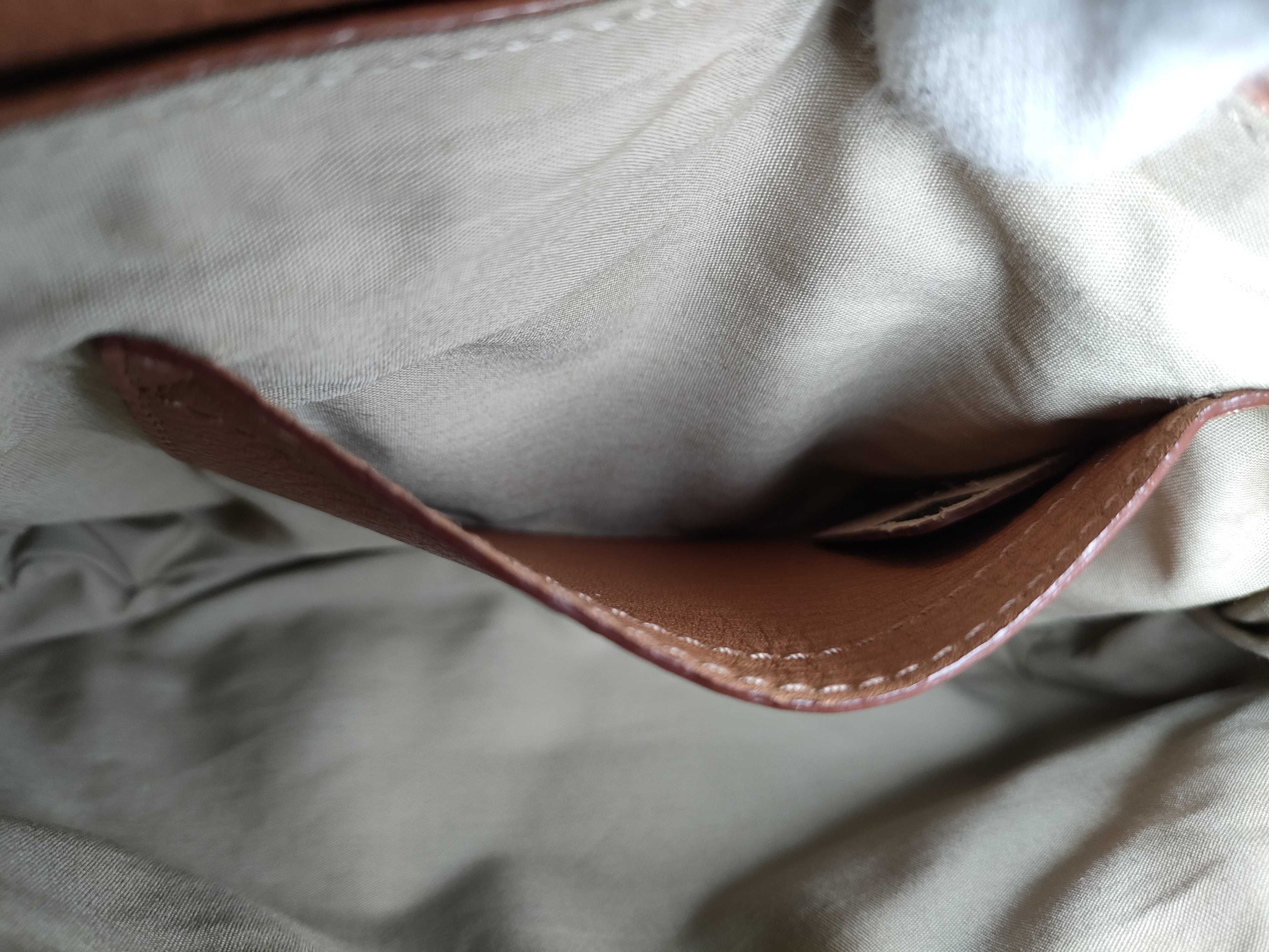 Lily Shoulder Bag, Leather, Brown — view 12