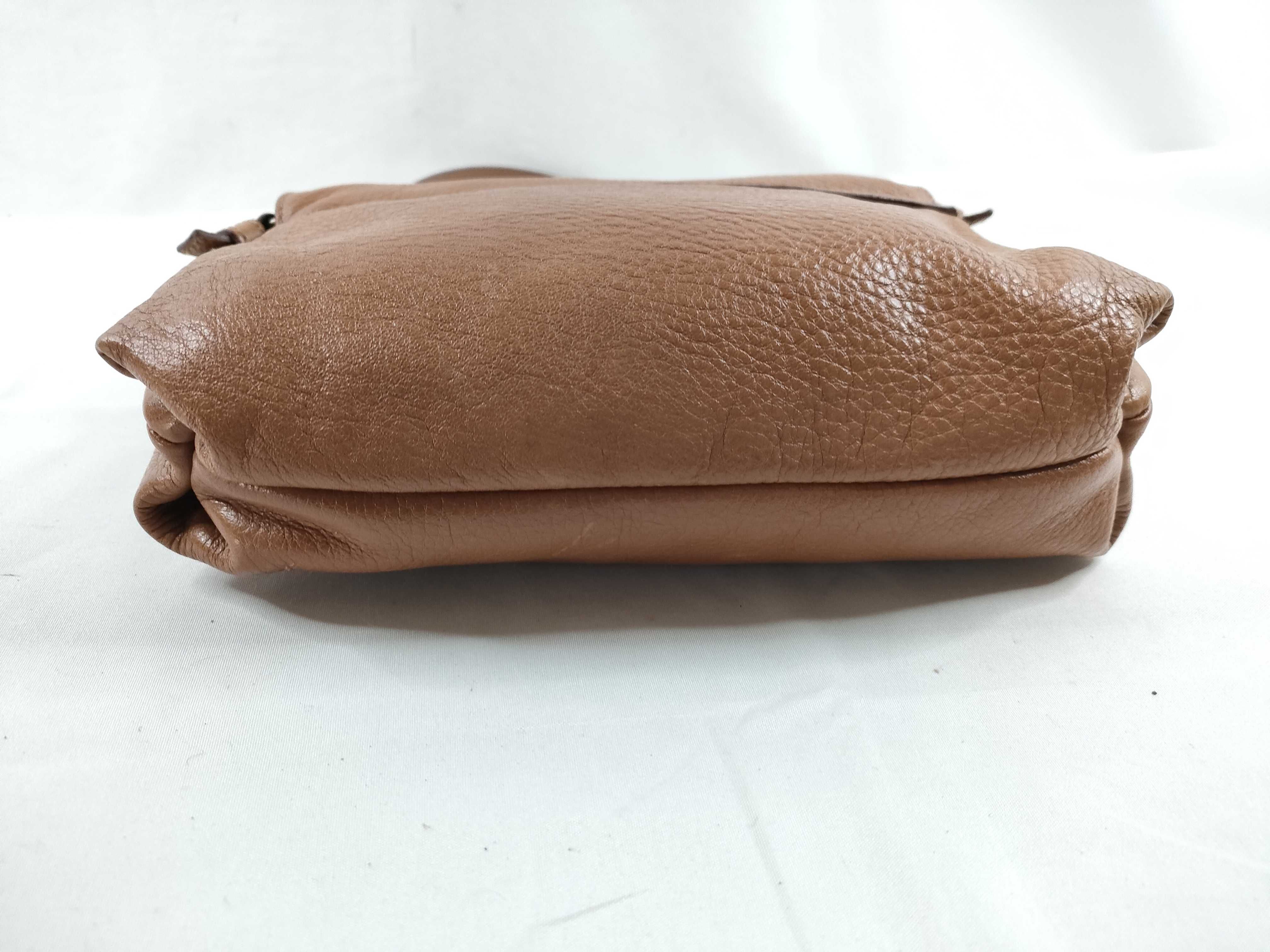 Lily Shoulder Bag, Leather, Brown — view 4