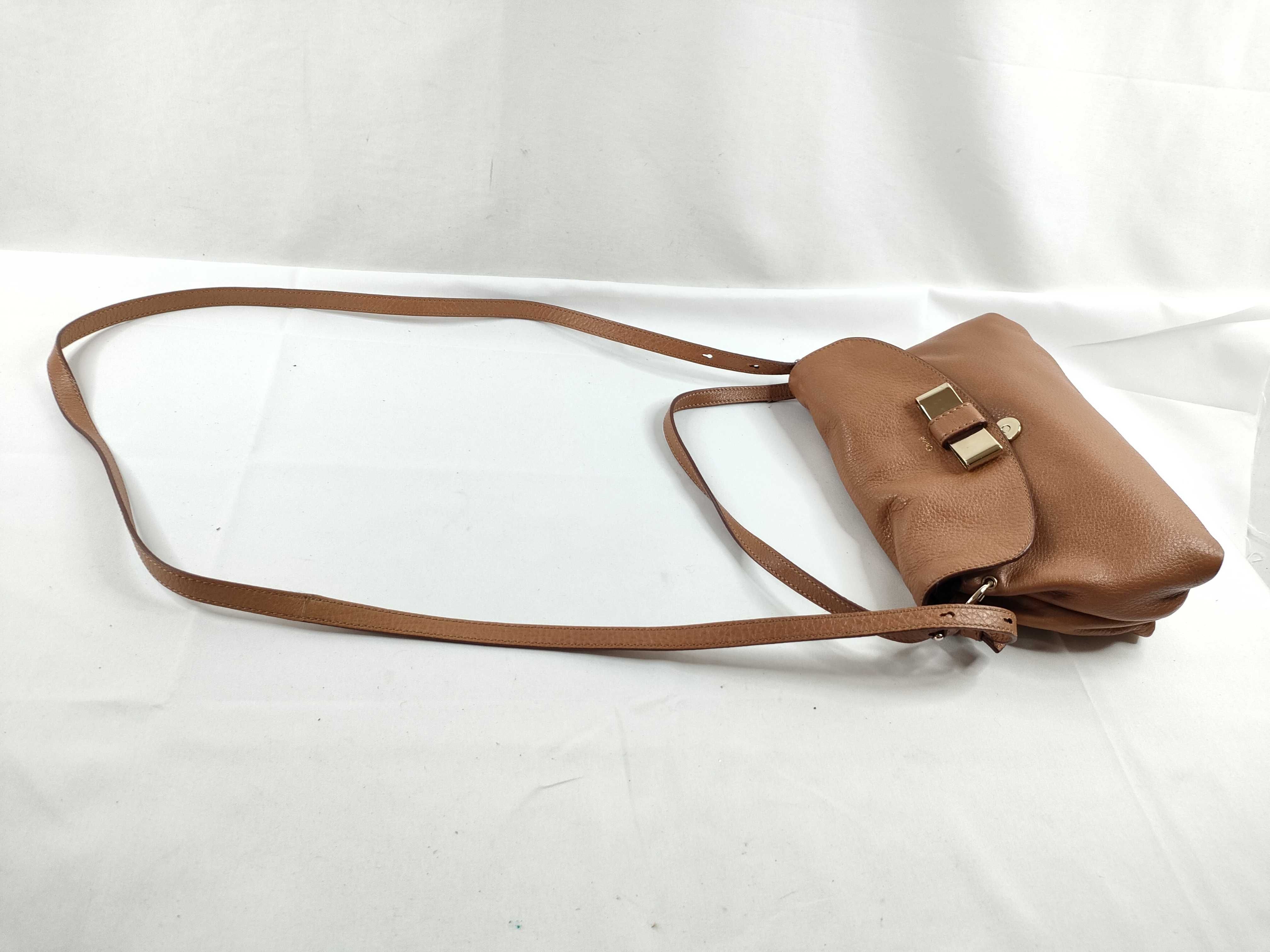 Lily Shoulder Bag, Leather, Brown — view 6