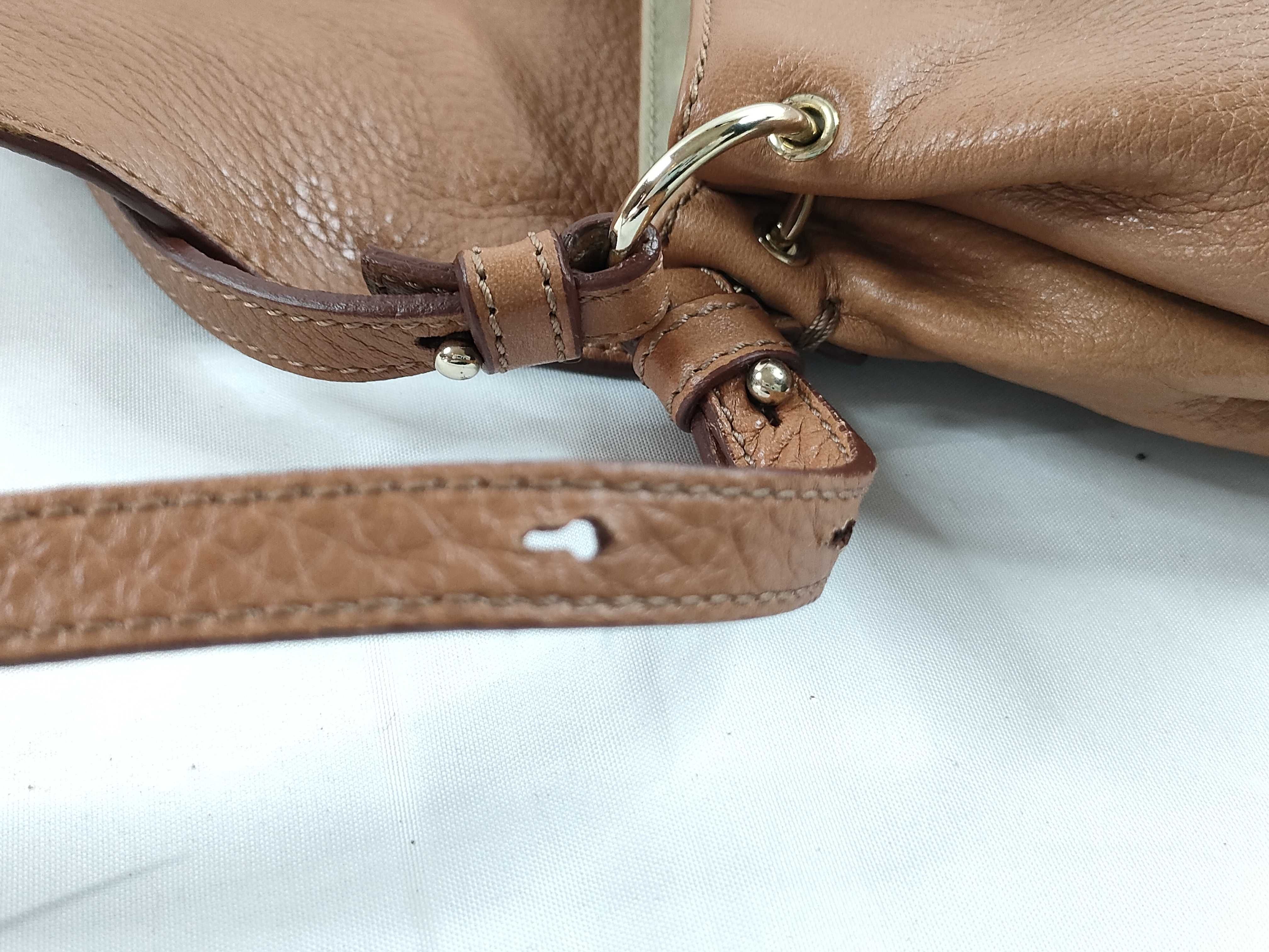 Lily Shoulder Bag, Leather, Brown — view 8