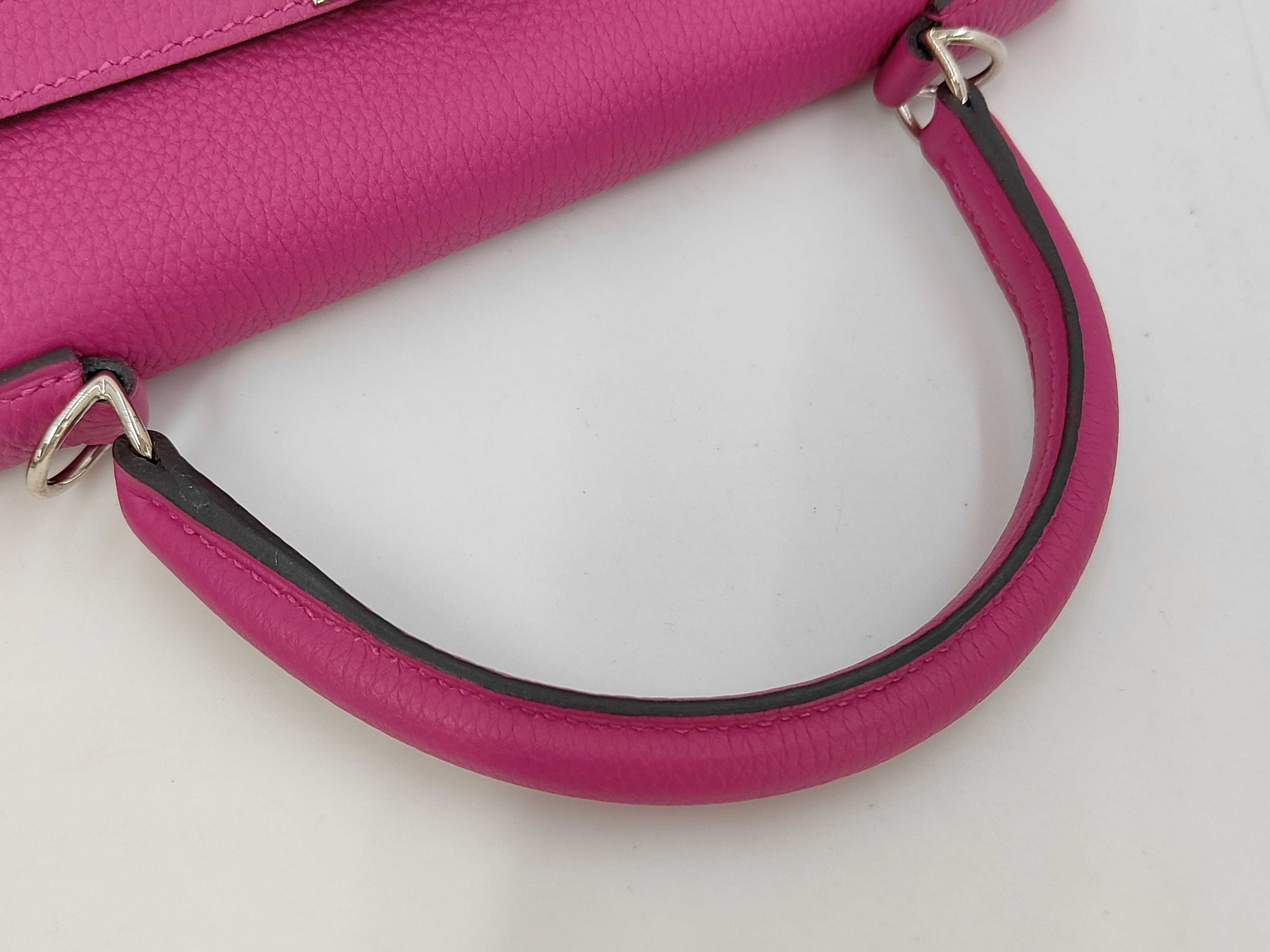 Kelly 28, Togo leather, Rose Purple, A stamp, Silver hardware, Shoulder bag — view 5