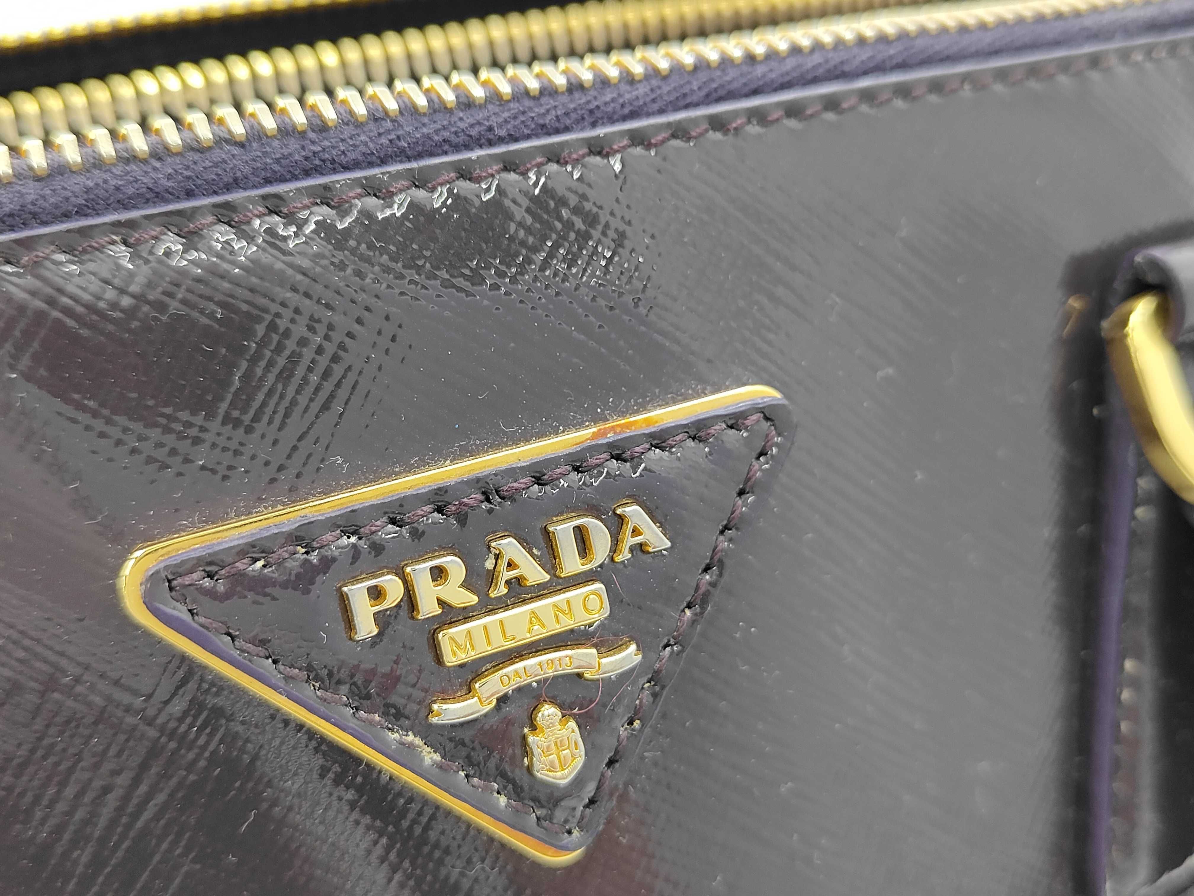 BAG PATENT BN1786 GALLIERA DOUBLE ZIP PATENT PURPLE Handbag — view 11