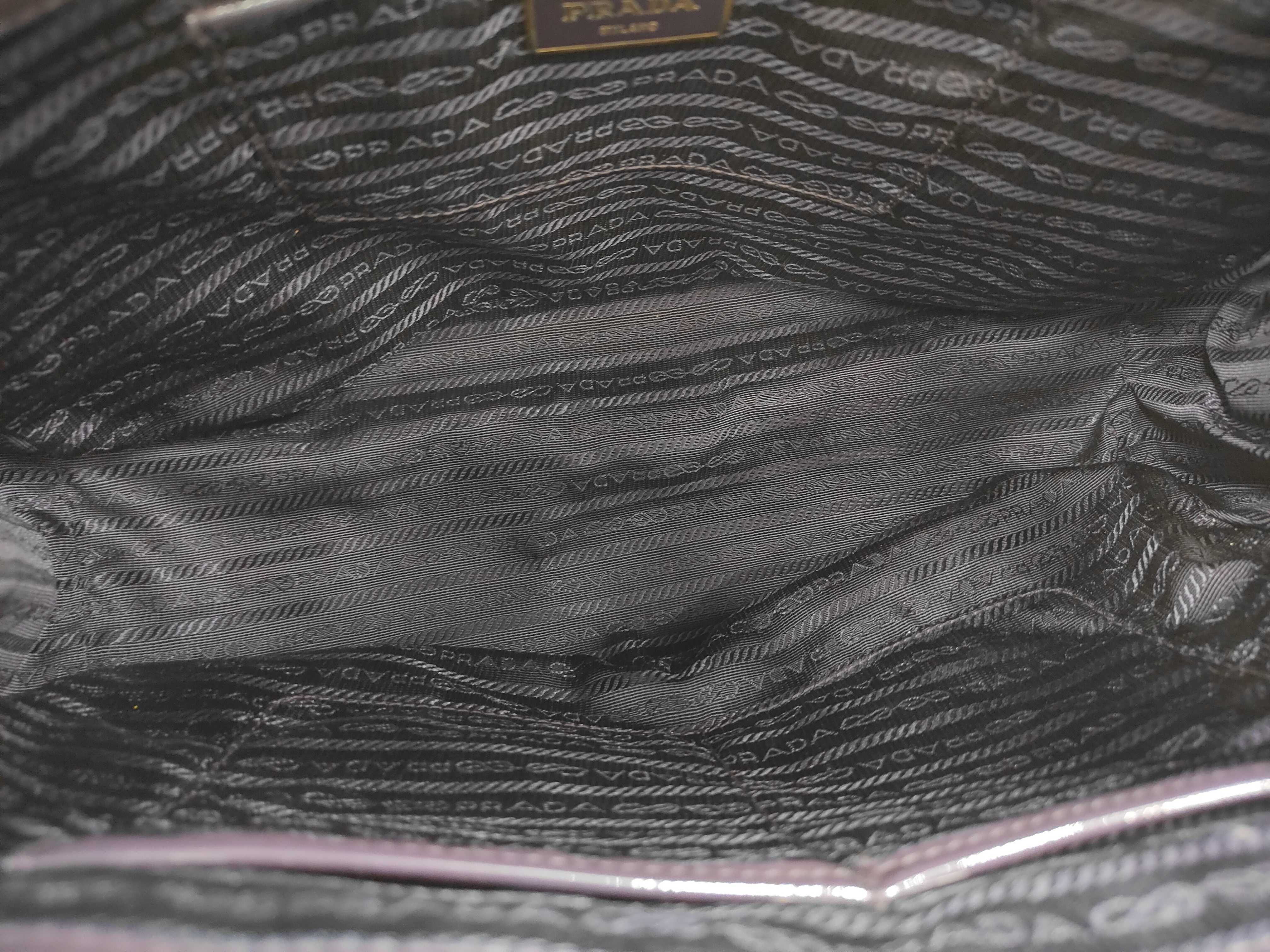 BAG PATENT BN1786 GALLIERA DOUBLE ZIP PATENT PURPLE Handbag — view 3