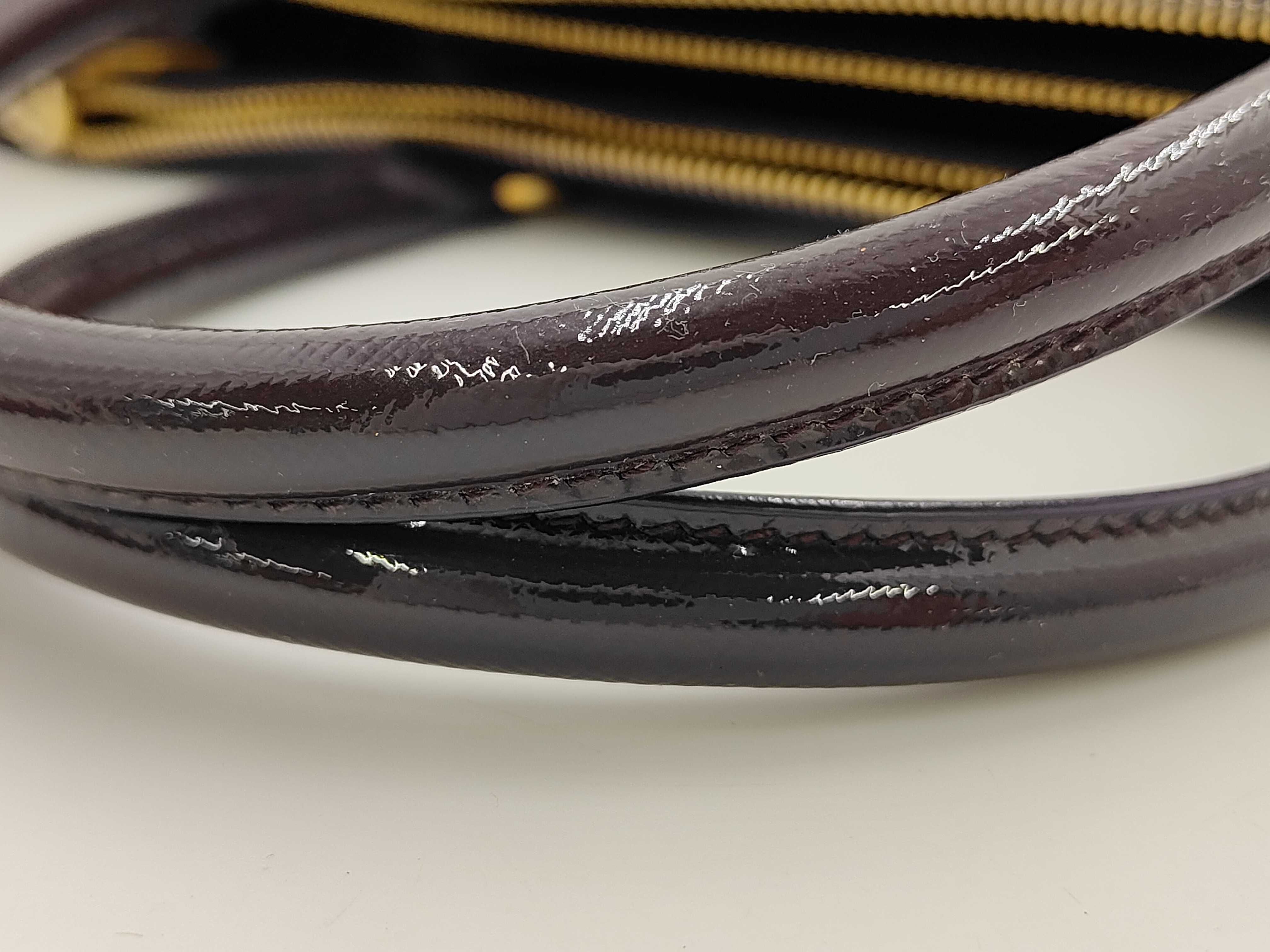 BAG PATENT BN1786 GALLIERA DOUBLE ZIP PATENT PURPLE Handbag — view 7