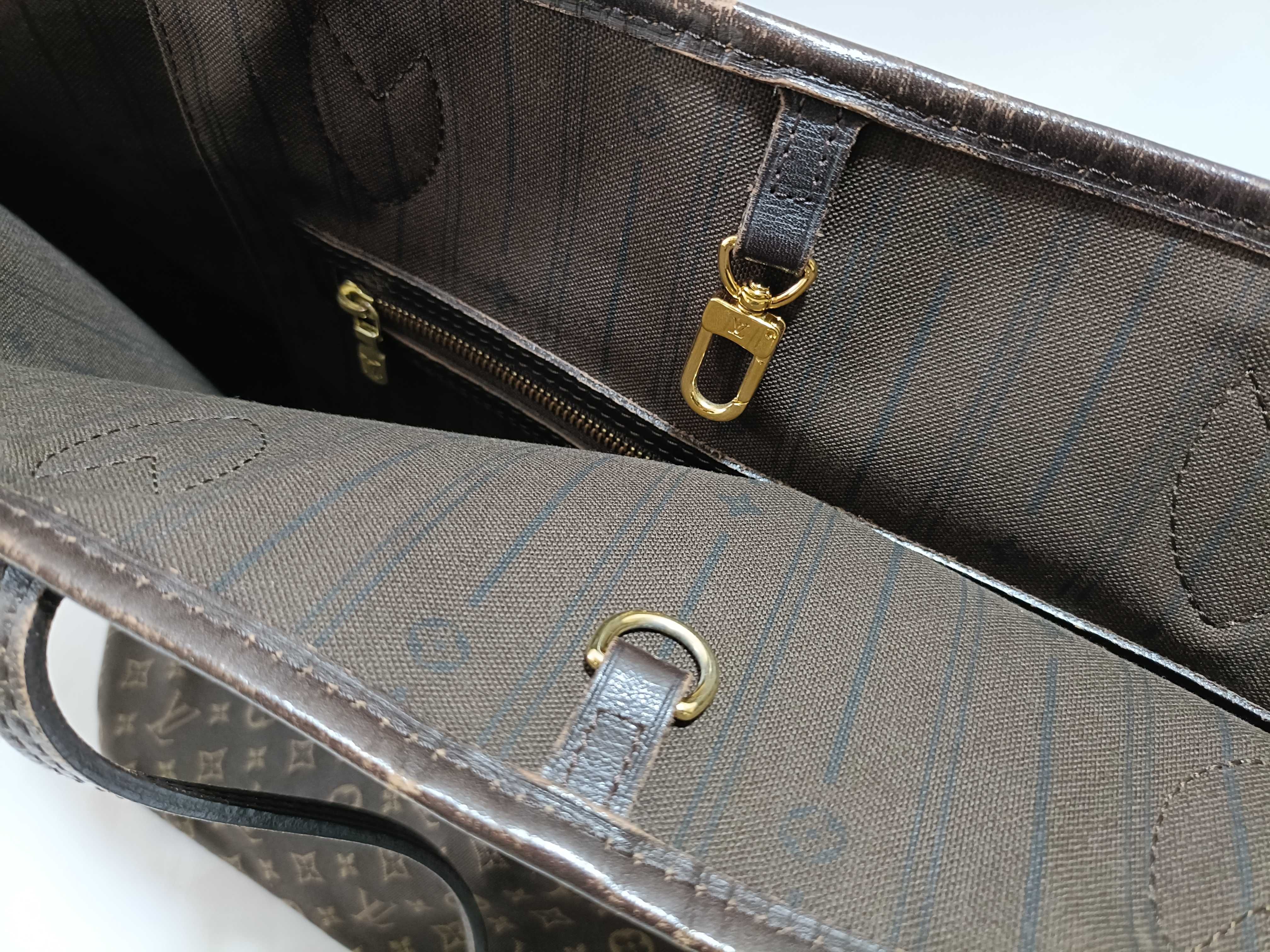 Monogram Idylle M40513 Neverfull MM Fusain Tote Bag — view 12
