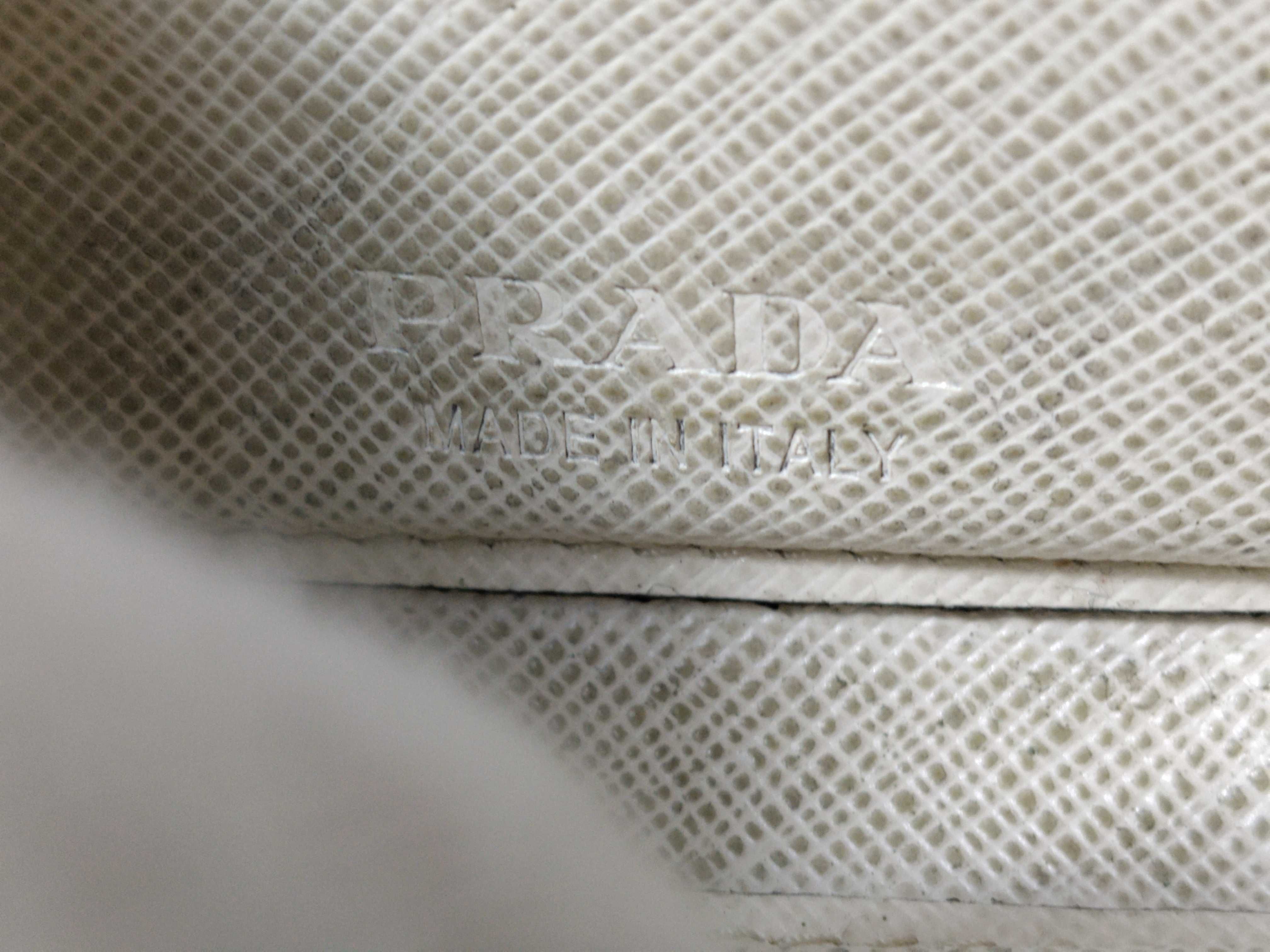 Saffiano Mini Pouch, White, Card Case — view 12