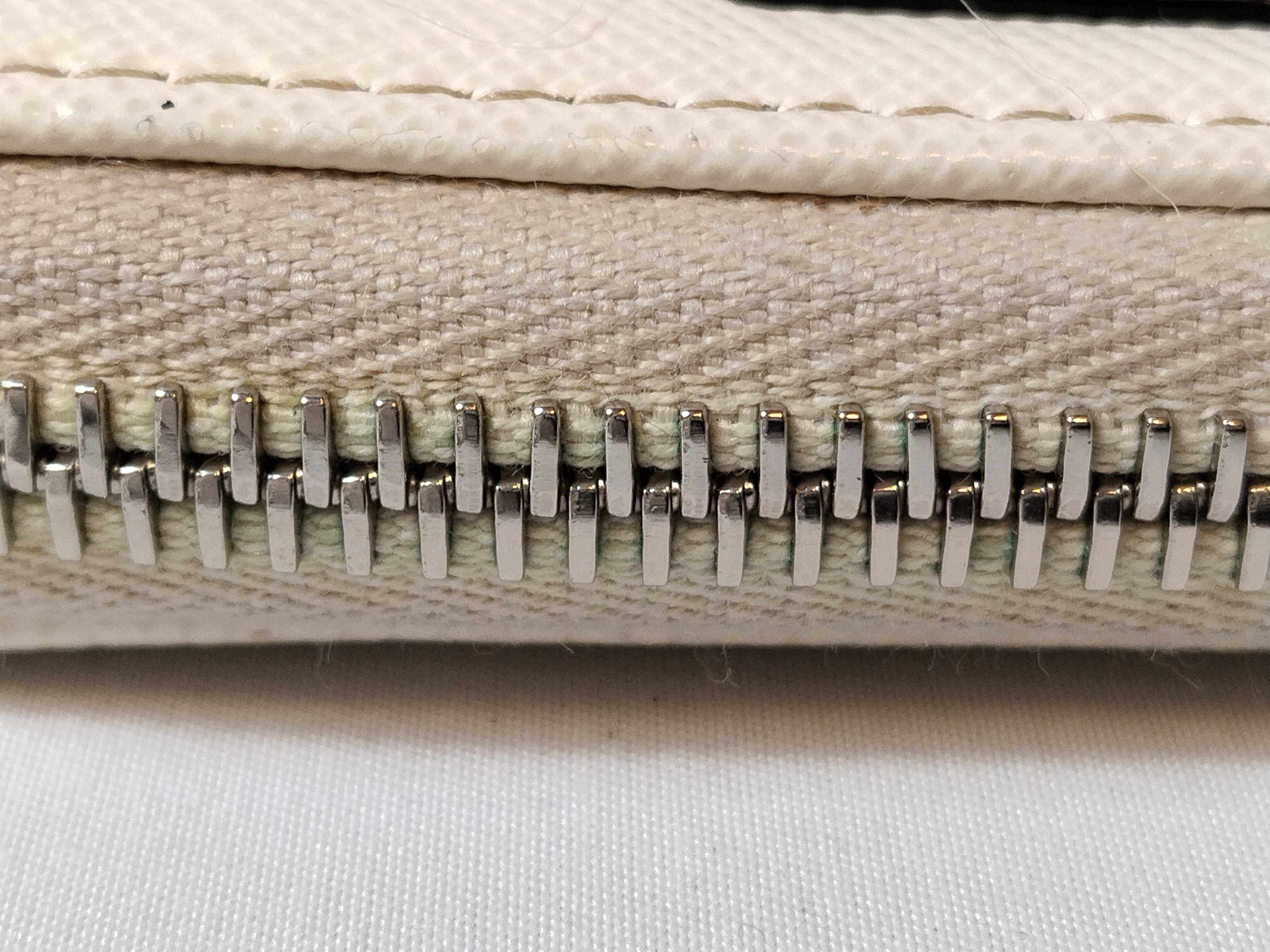 Saffiano Mini Pouch, White, Card Case — view 8