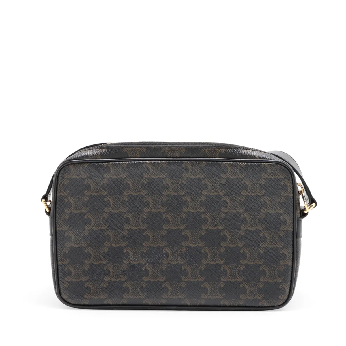 Triomphe Medium Messenger PVC x Leather Shoulder Bag Brown x Black — view 2