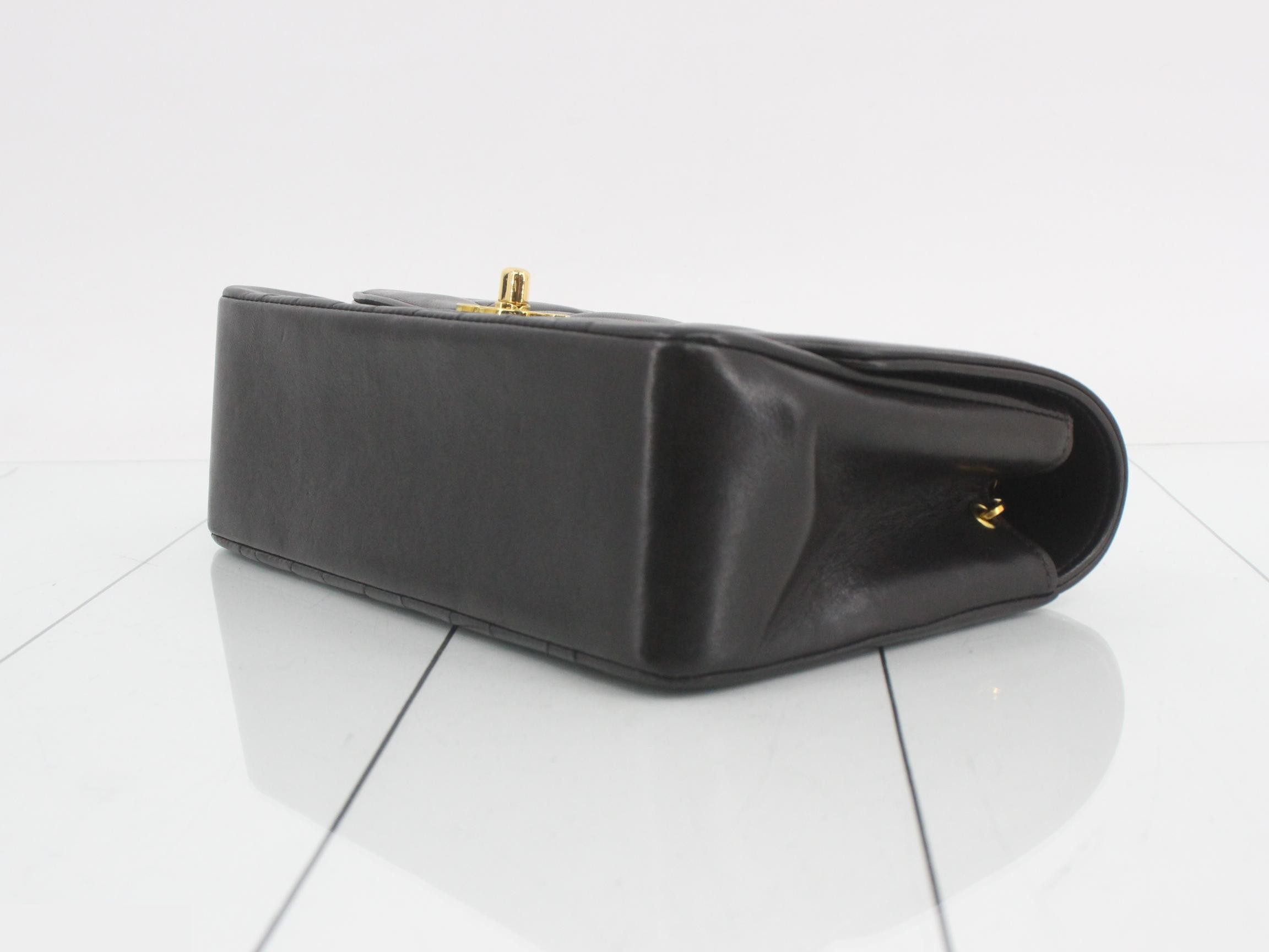 Matelassé Diana 22 Chain Shoulder Bag, Lambskin, Black, Series 2, W22cm — view 6