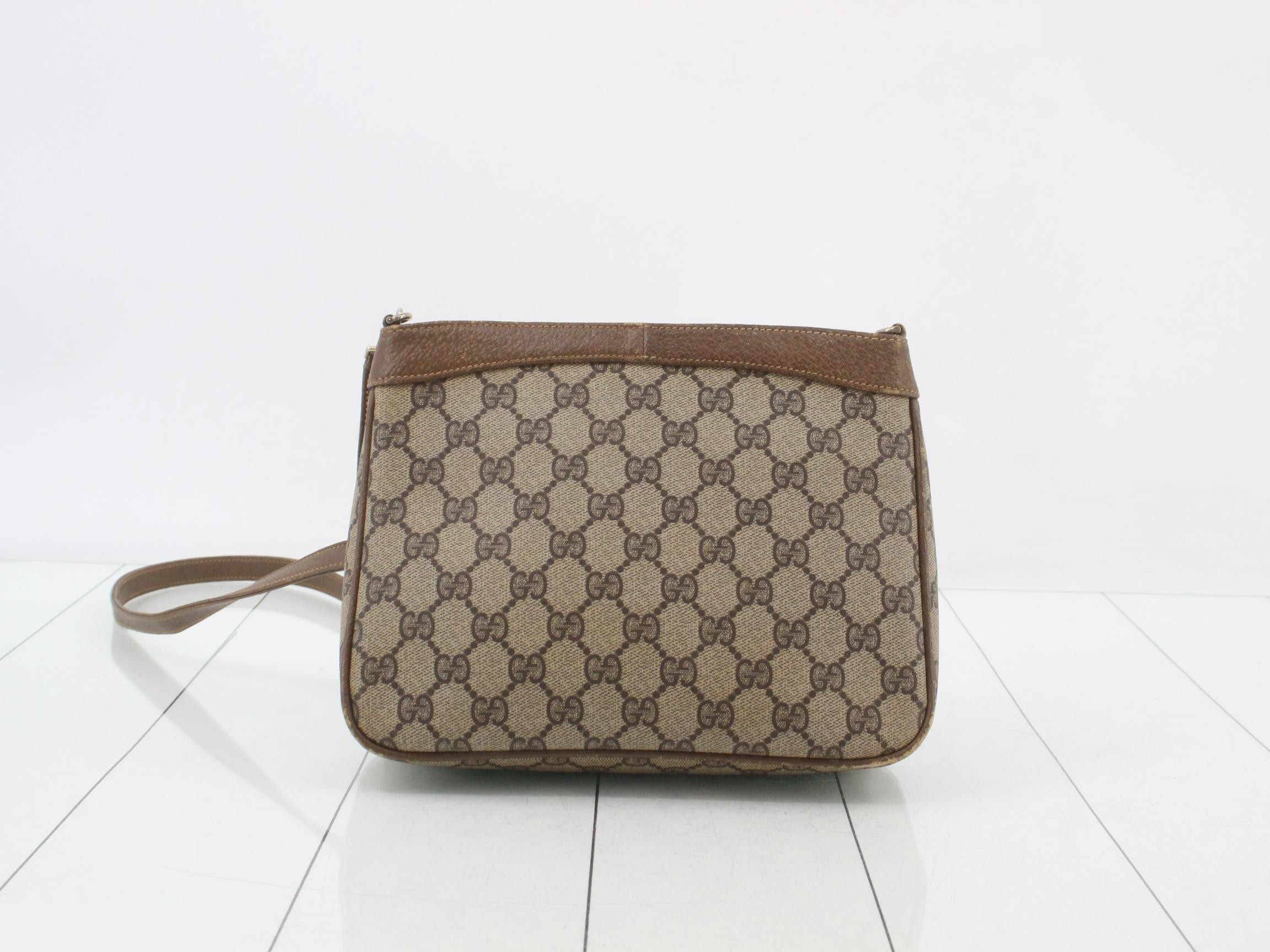 GG Supreme Leather Shoulder Bag — view 2
