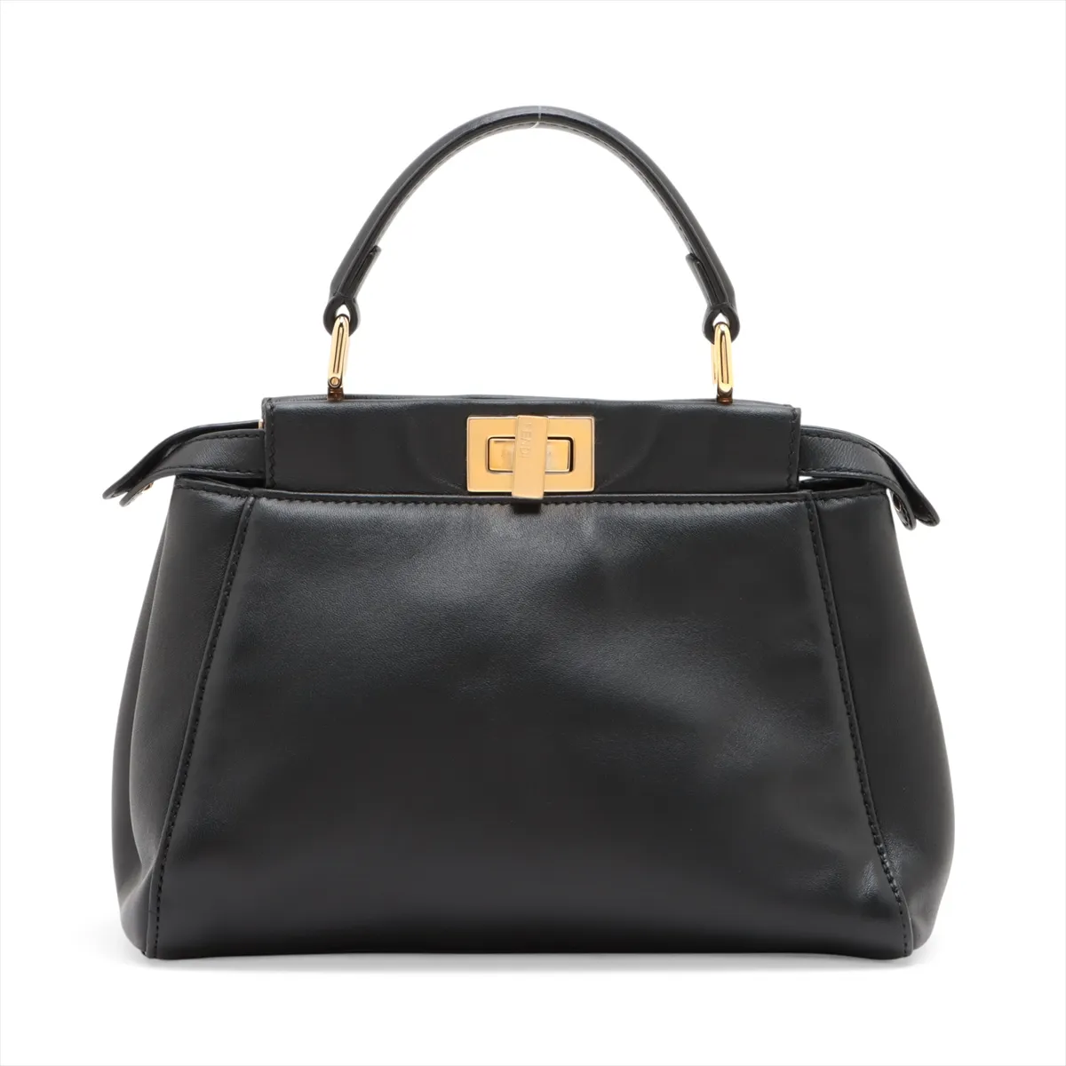 Mini Peekaboo Leather 2-Way Handbag, Black 8BN244 — view 2