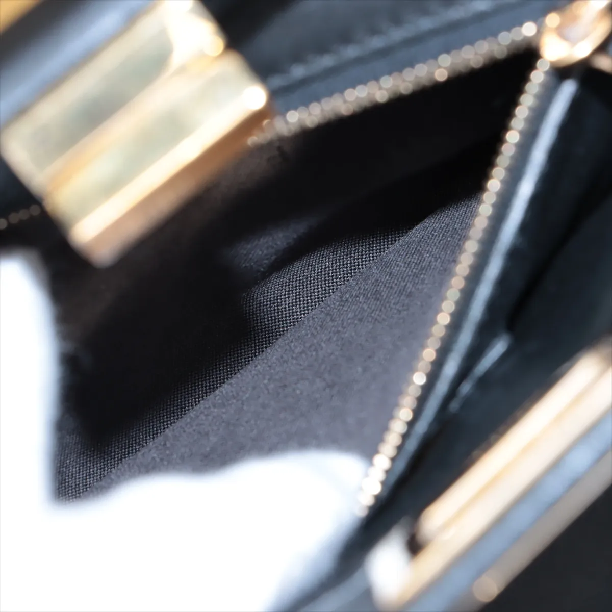Mini Peekaboo Leather 2-Way Handbag, Black 8BN244 — view 11
