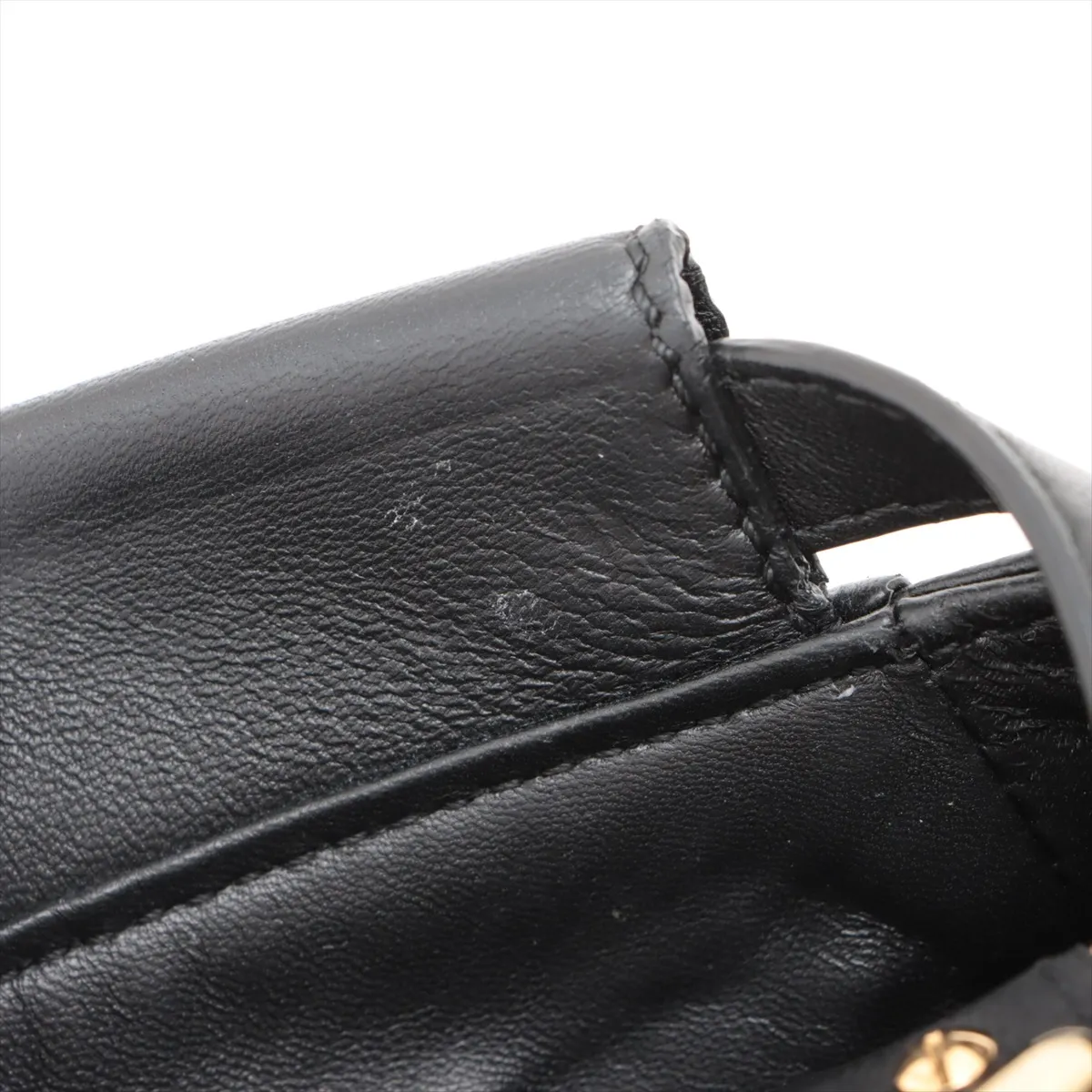 Mini Peekaboo Leather 2-Way Handbag, Black 8BN244 — view 14