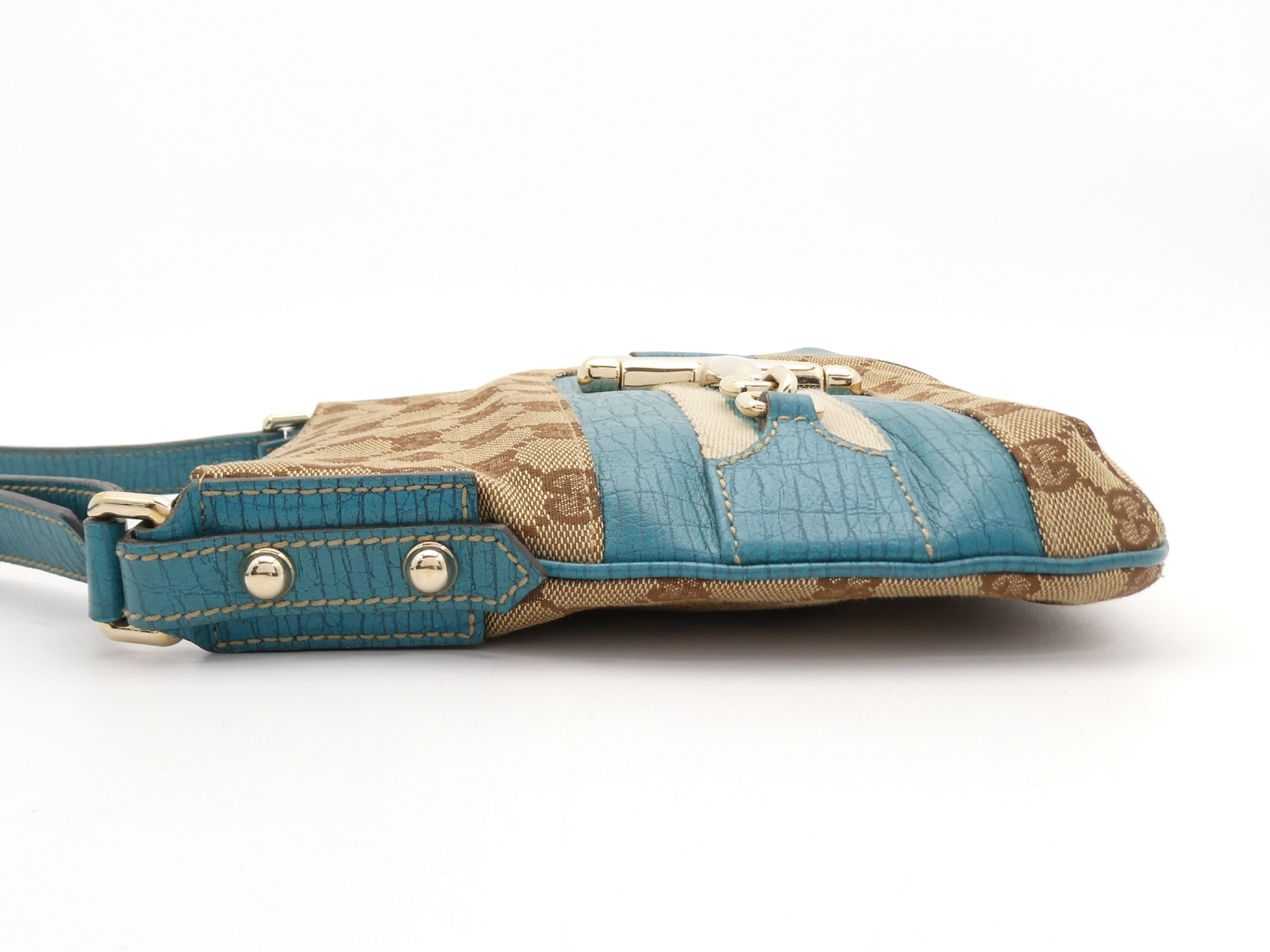 GG Canvas Horsebit Hardware Shoulder Bag — view 3