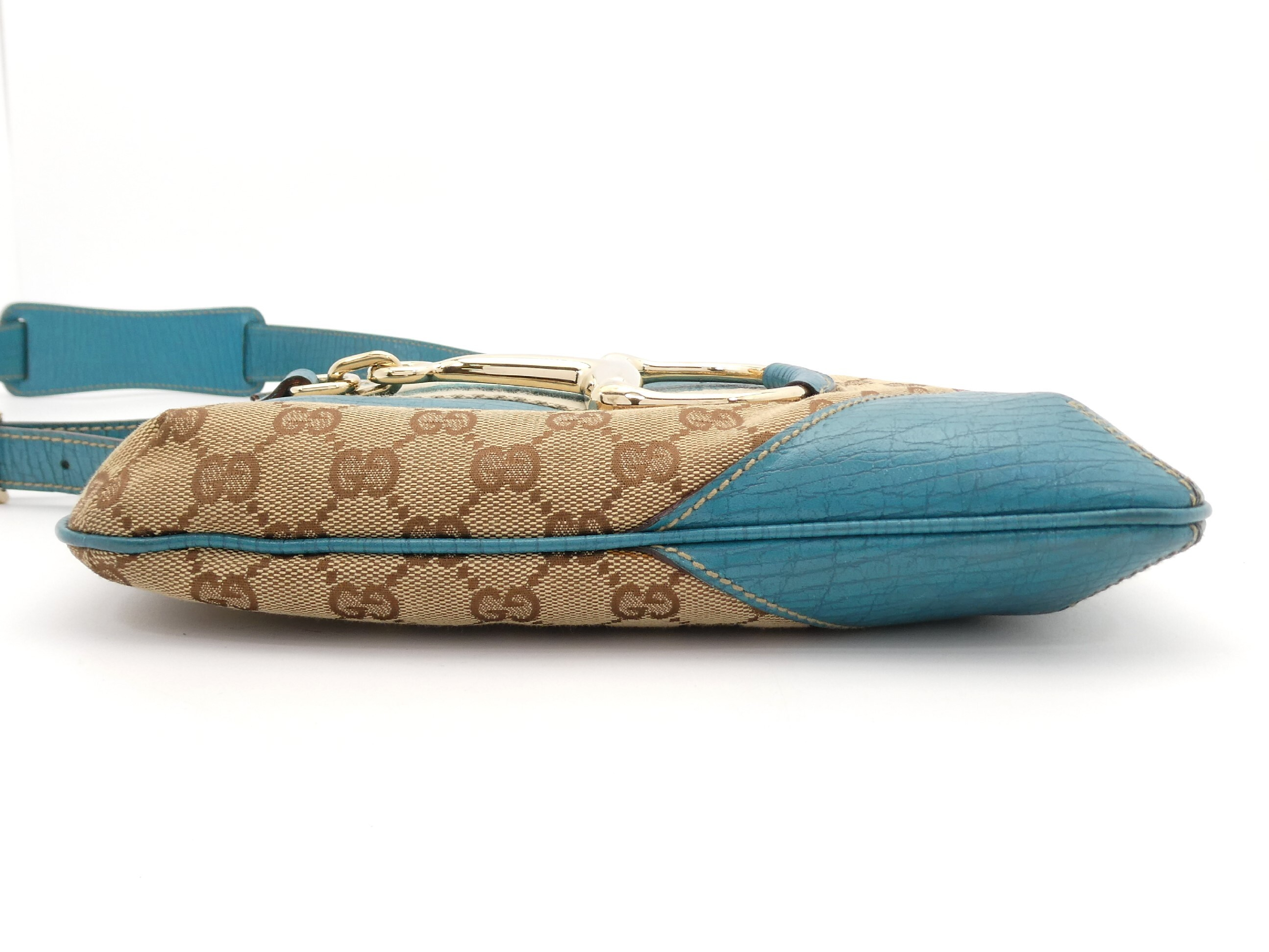 GG Canvas Horsebit Hardware Shoulder Bag — view 5