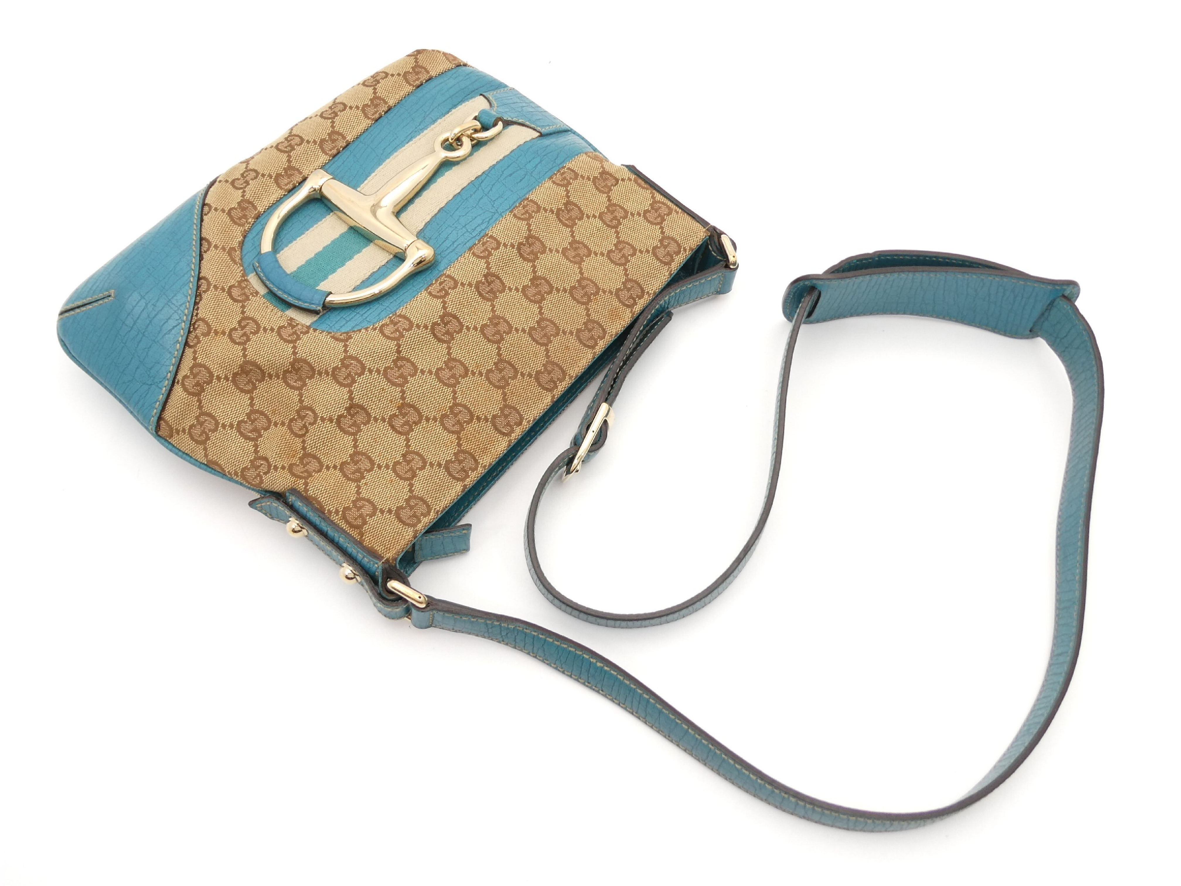 GG Canvas Horsebit Hardware Shoulder Bag — view 6