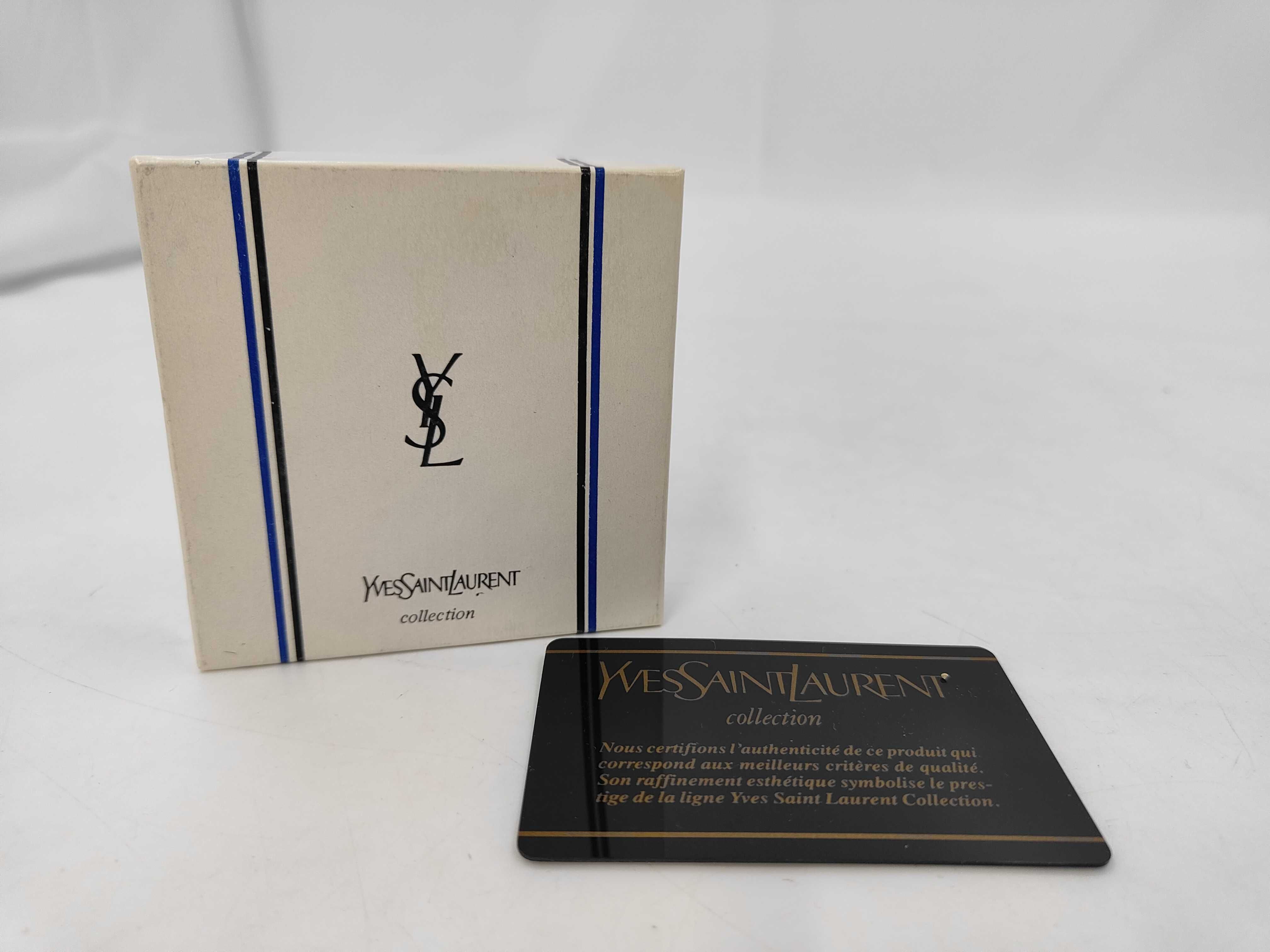 earrings, YSL, rhinestone, gold plated, in box. — view 7