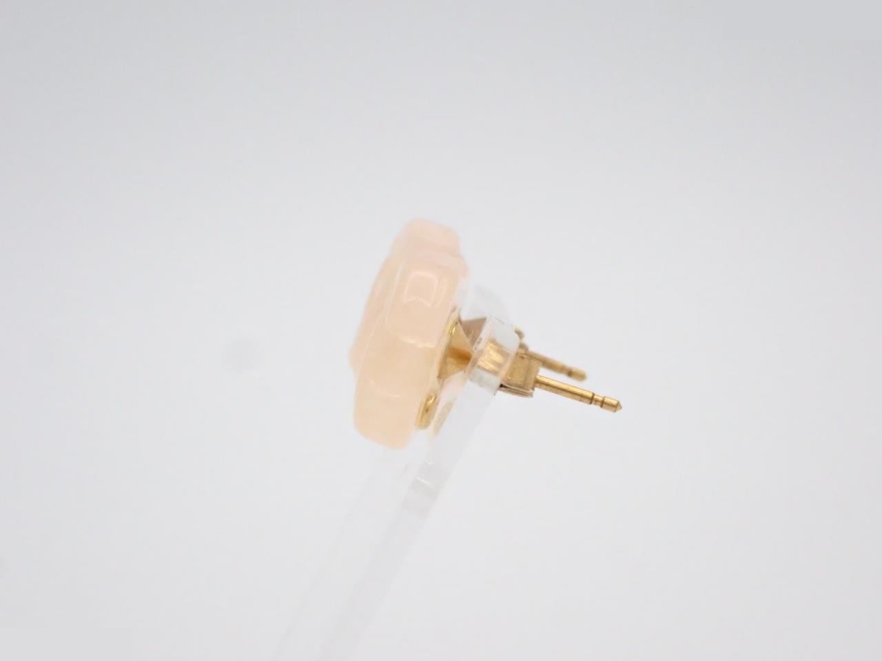 Coco Mark Clear Beige Earrings 01 P — view 3