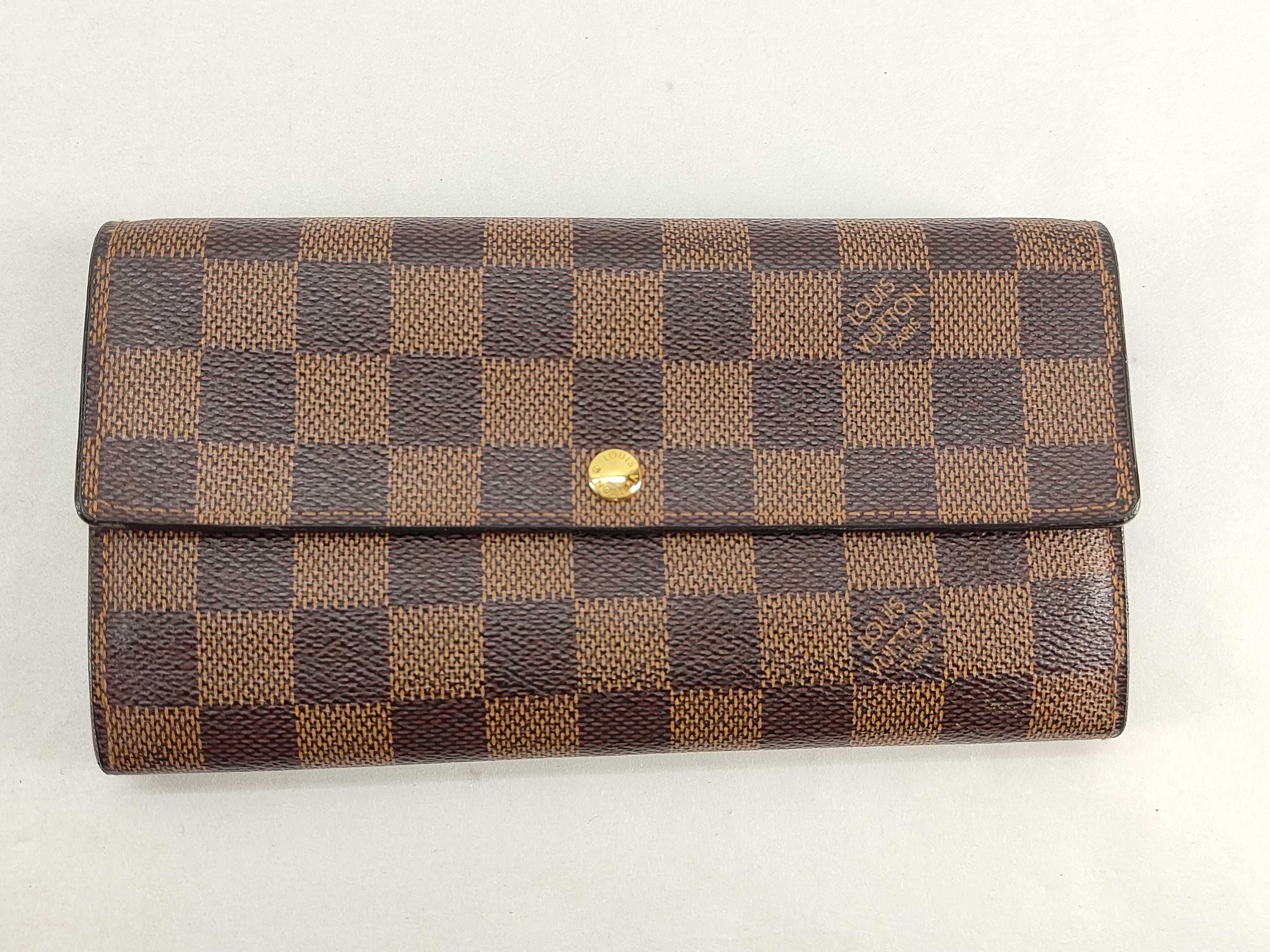 Damier Ebene Sarah Wallet Long Wallet
