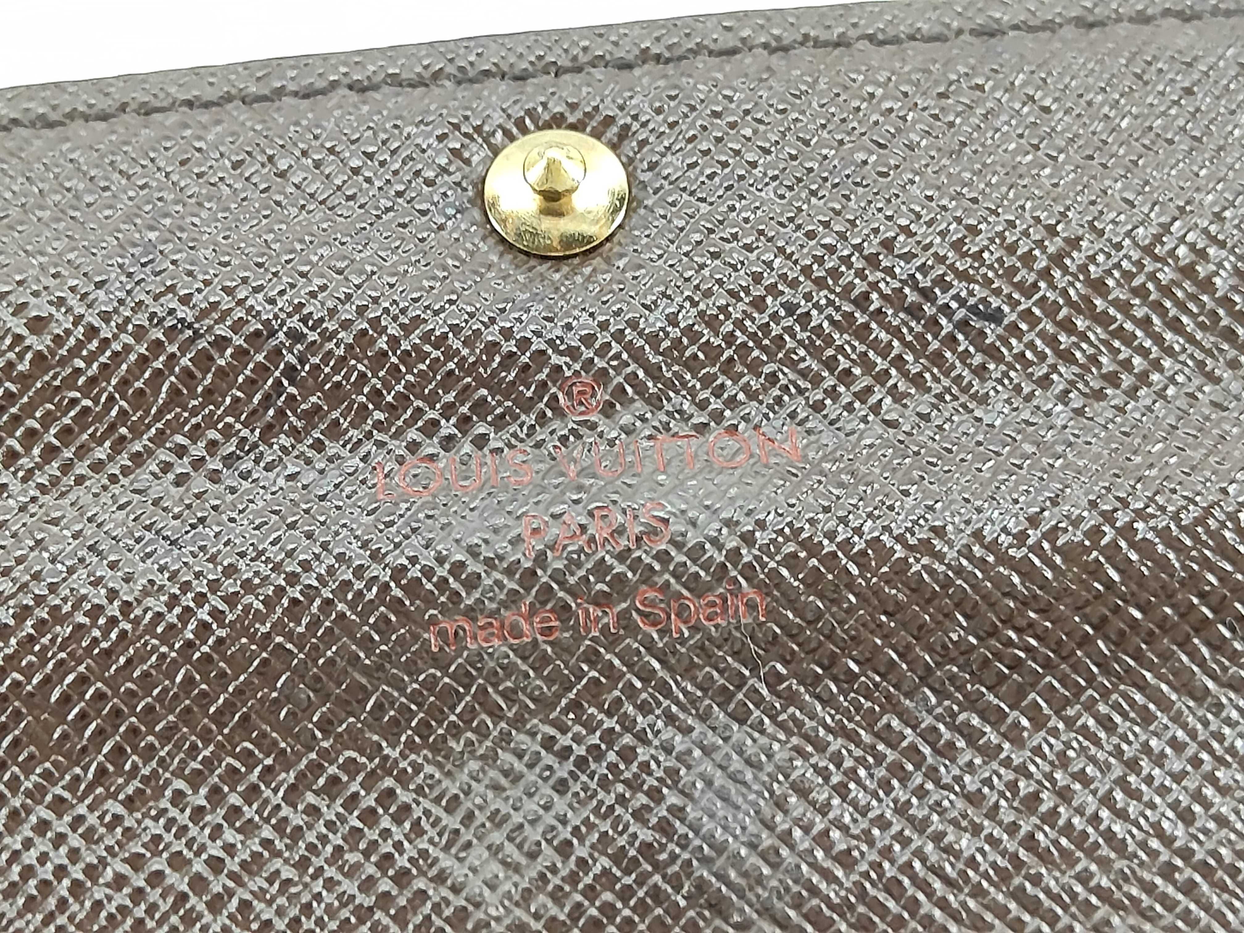 Damier Ebene Sarah Wallet Long Wallet — view 10