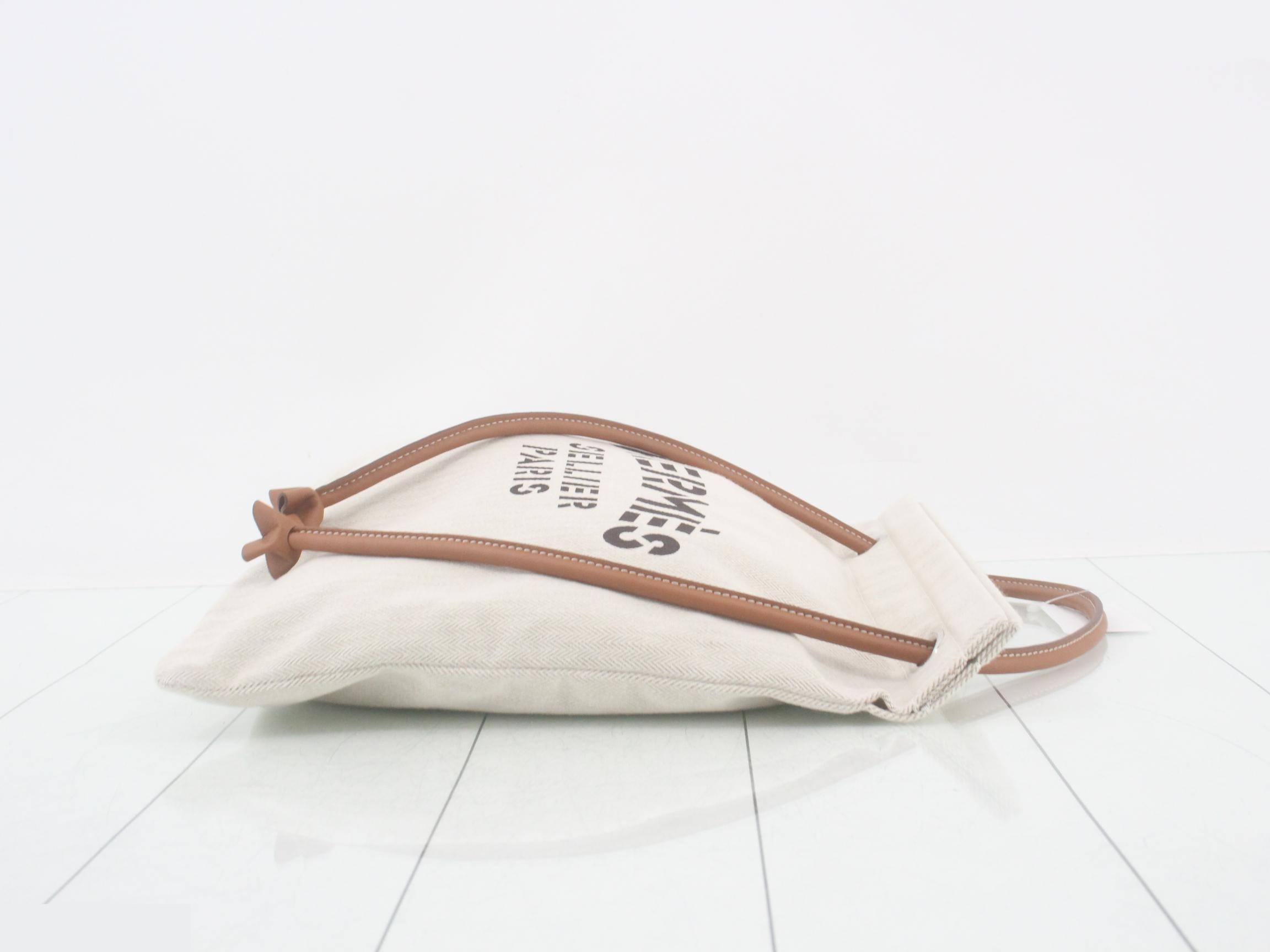 Aline MM K stamp Canvas x Leather Beige — view 3
