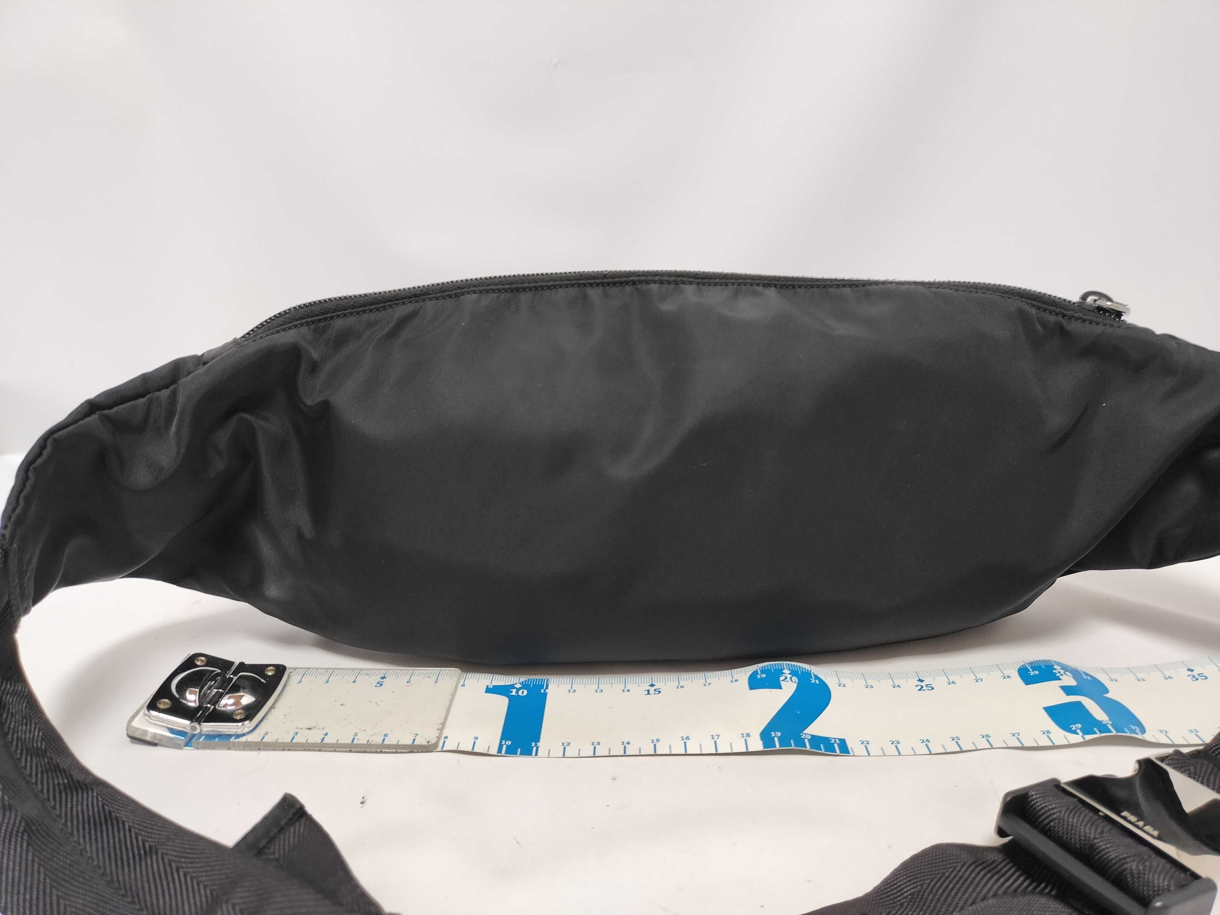 Nylon Prada Tessuto Nylon Body Bag Black 2VL005 Waist Bag — view 2